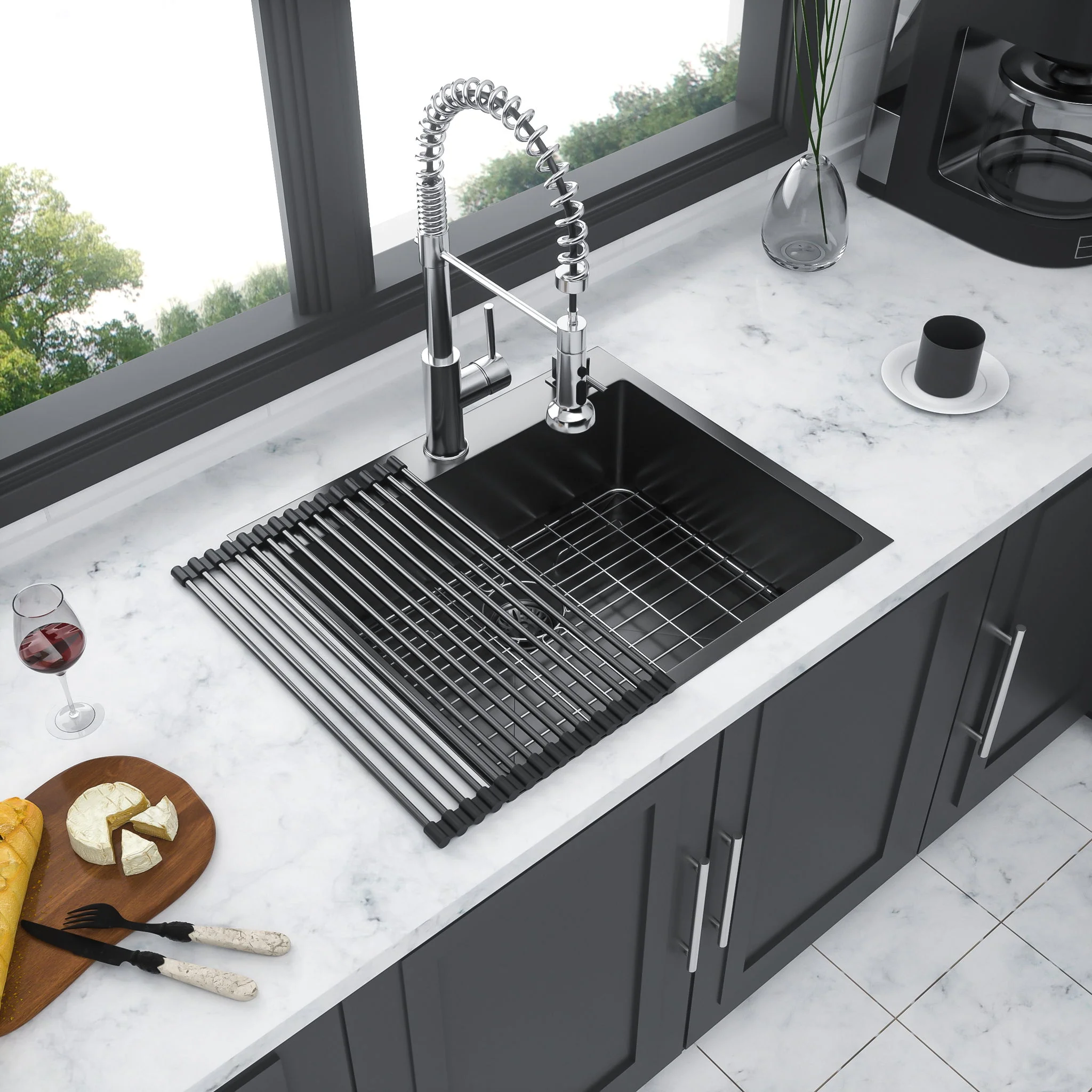 Topmount Kitchen Sink 16 Gauge, Single Bowl - Image 34
