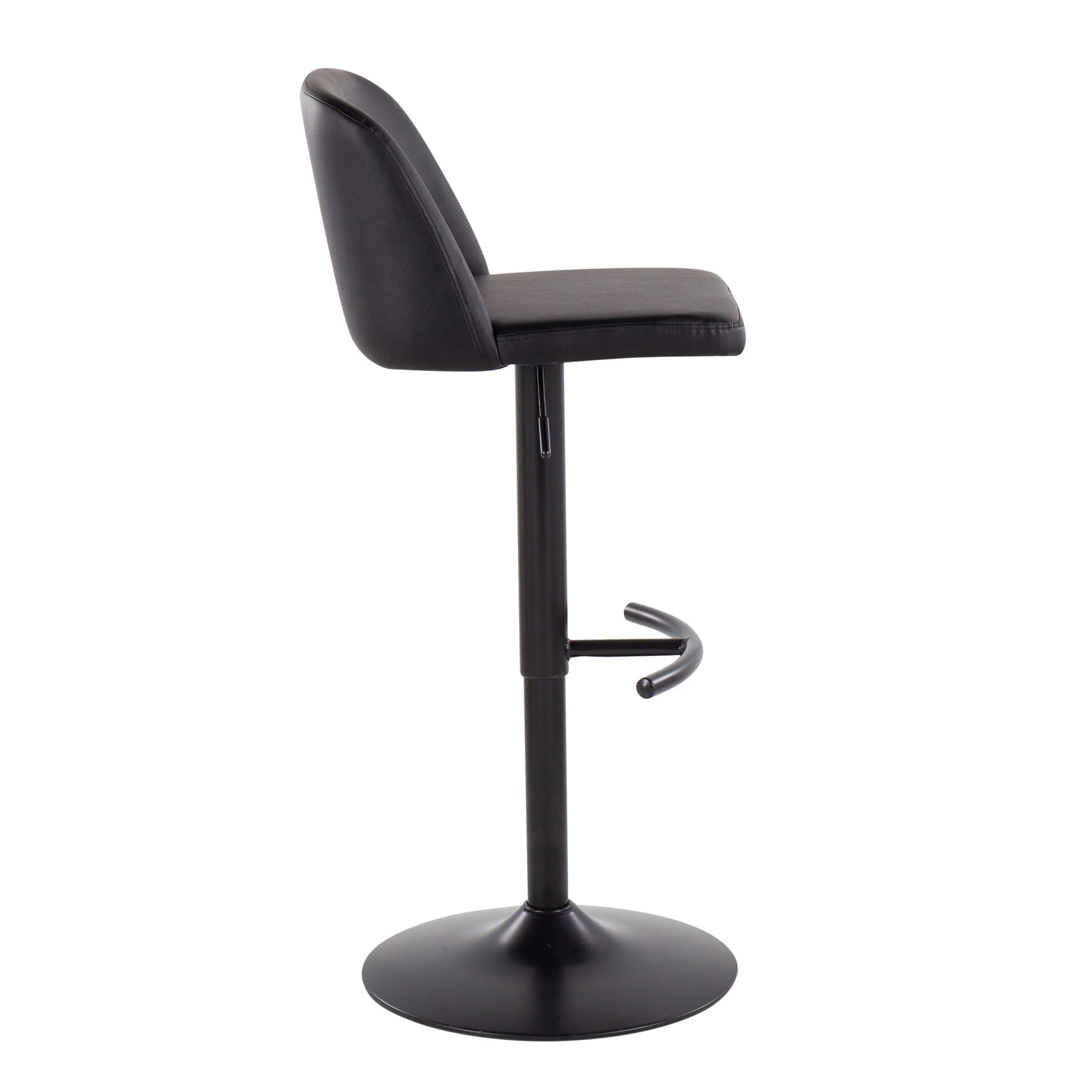 Toriano - Contemporary Adjustable Bar Stool With Rounded T Footrest (Set of 2) - Image 10