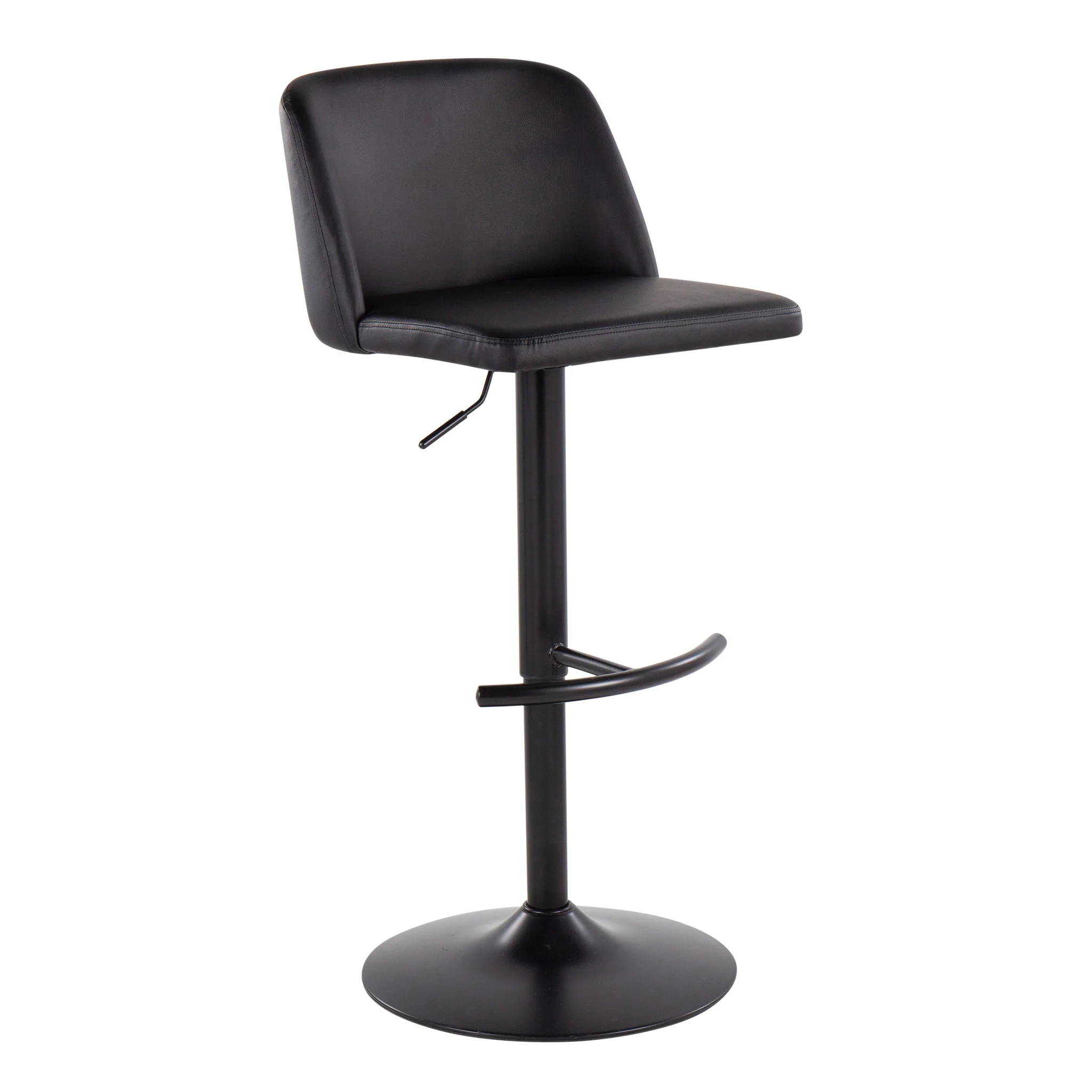 Toriano - Contemporary Adjustable Bar Stool With Rounded T Footrest (Set of 2) - Image 18