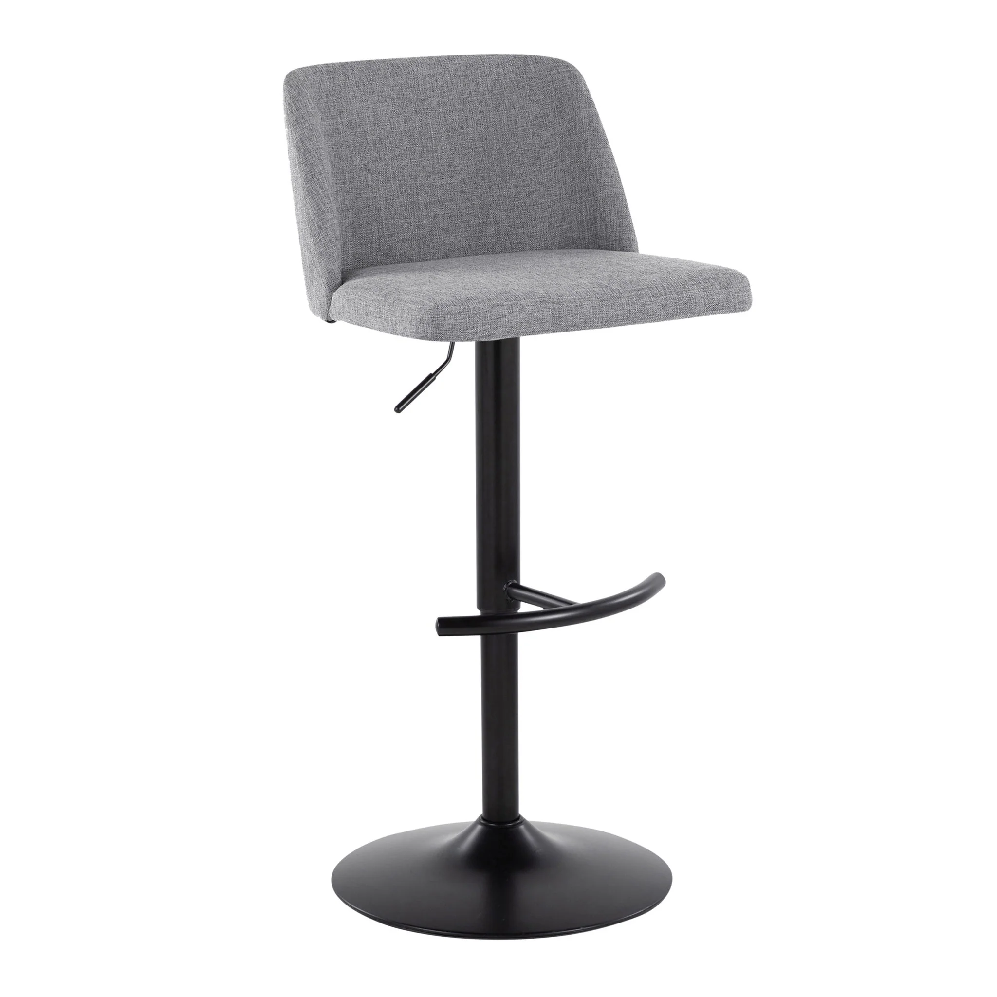 Toriano - Contemporary Adjustable Bar Stool With Rounded T Footrest (Set of 2) - Image 24