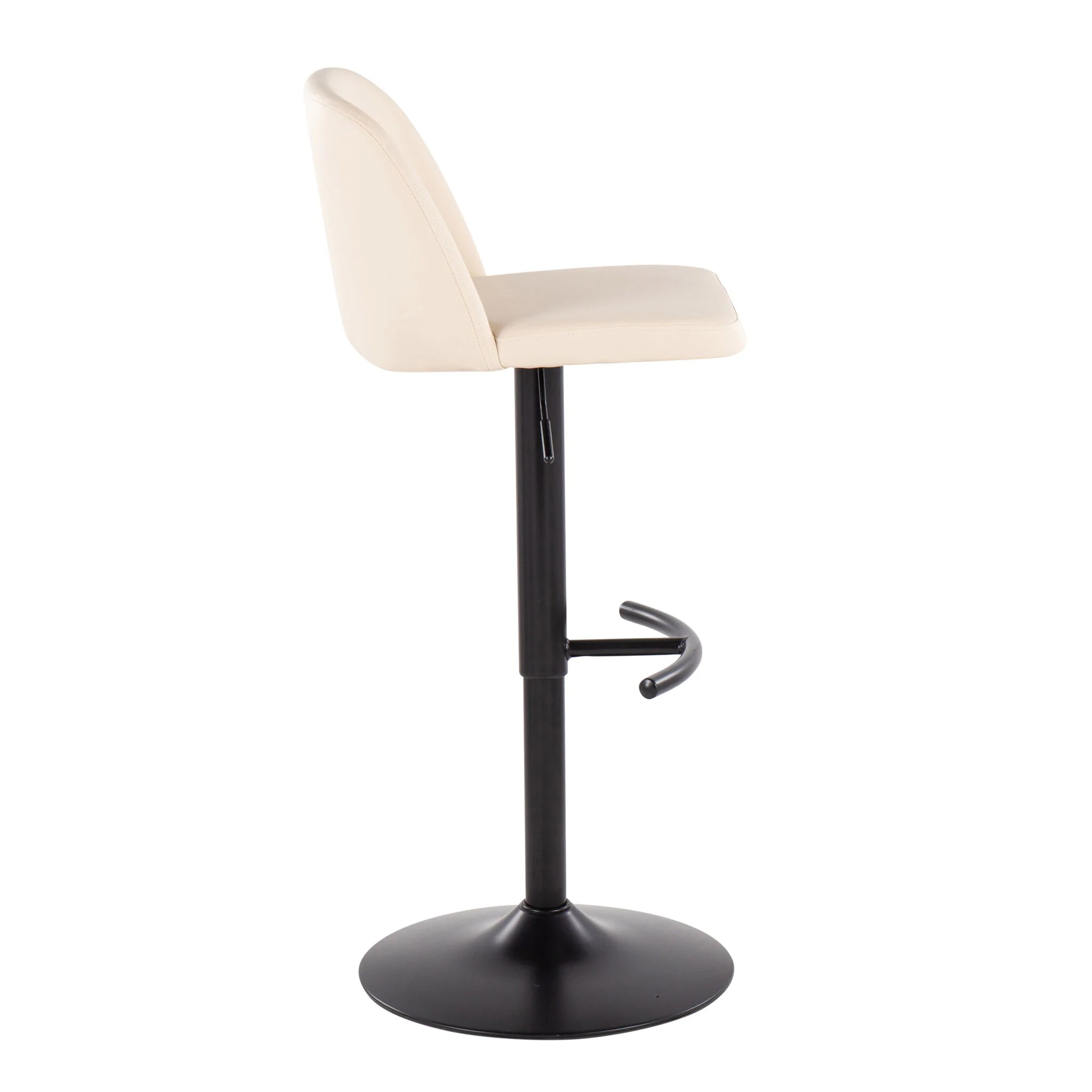 Toriano - Contemporary Adjustable Bar Stool With Rounded T Footrest (Set of 2) - Image 26