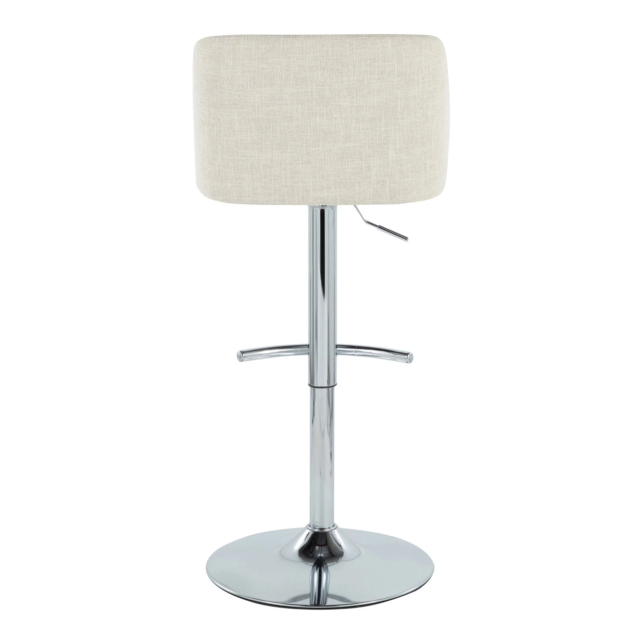 Toriano - Contemporary Adjustable Barstool Swivel With Rounded T Footrest (Set of 2) - Image 11