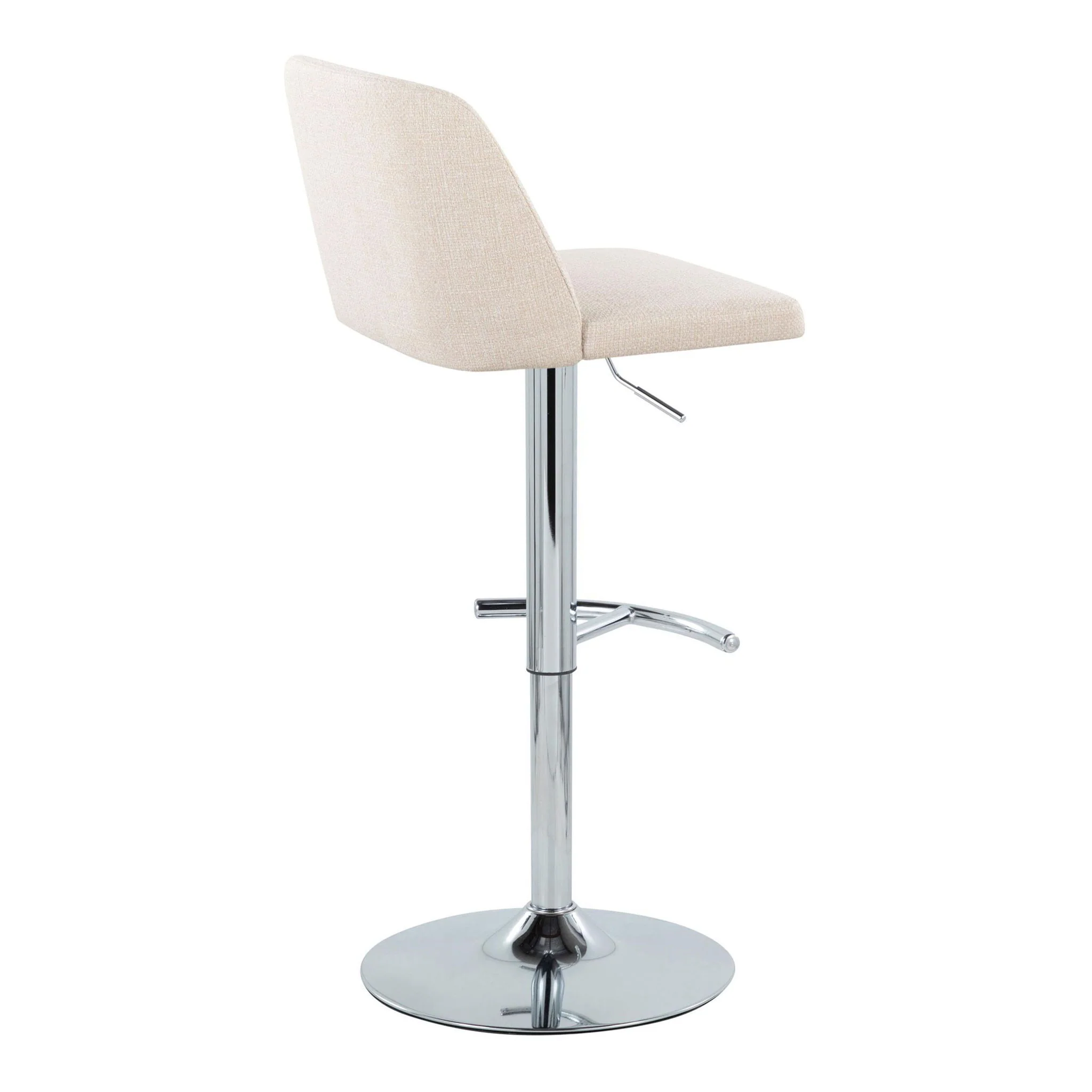 Toriano - Contemporary Adjustable Barstool With Swivel & Rounded T Footrest (Set of 2) - Image 16