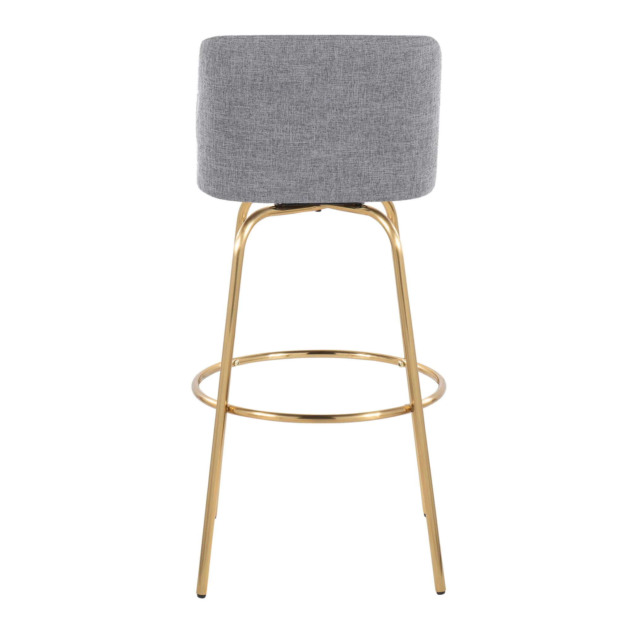 Toriano - Contemporary Fixed Height Barstool With Swivel And Round Footrest (Set of 2) - Image 11