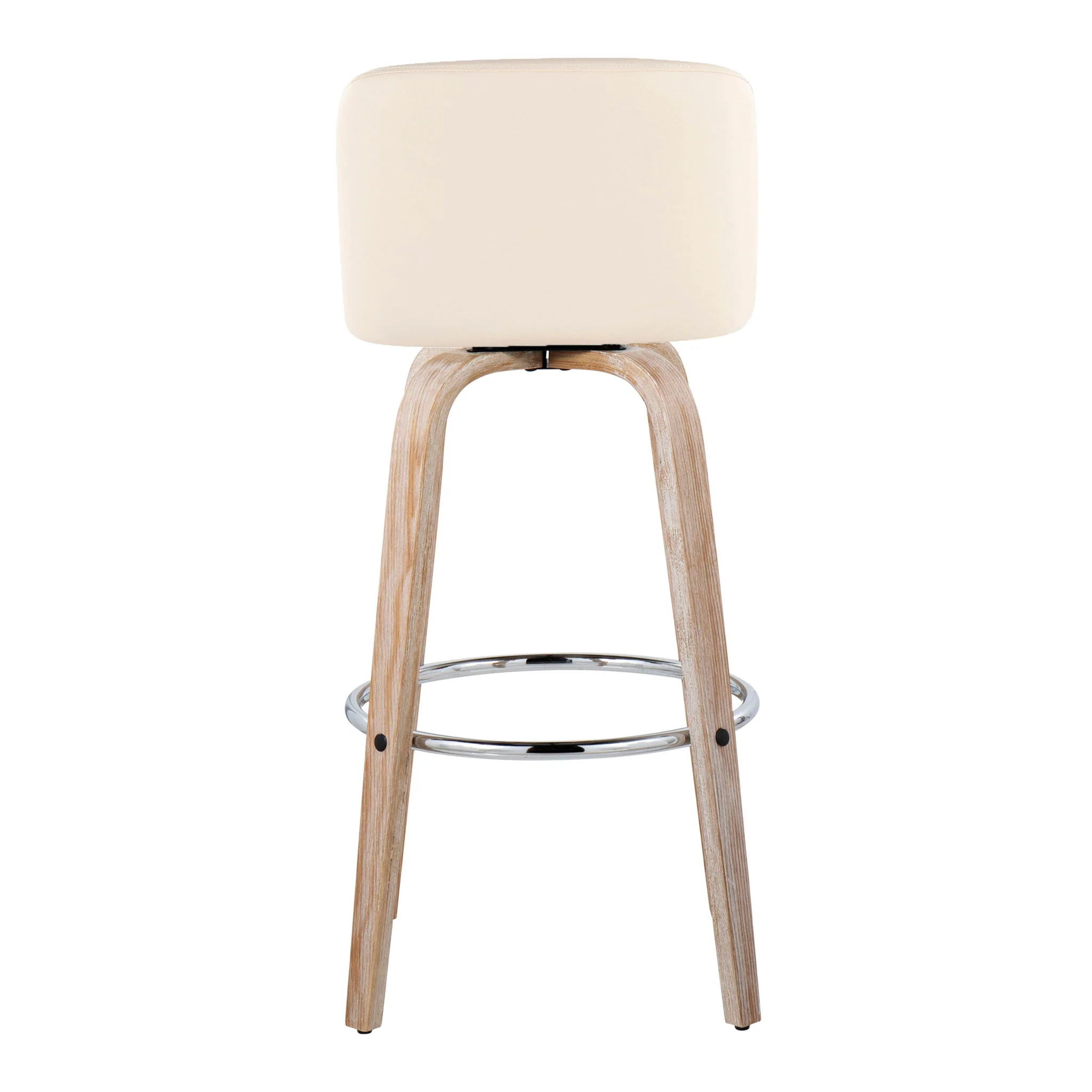 Toriano - Contemporary Fixed Height Barstool With Swivel & Round Footrest (Set of 2) - Image 16