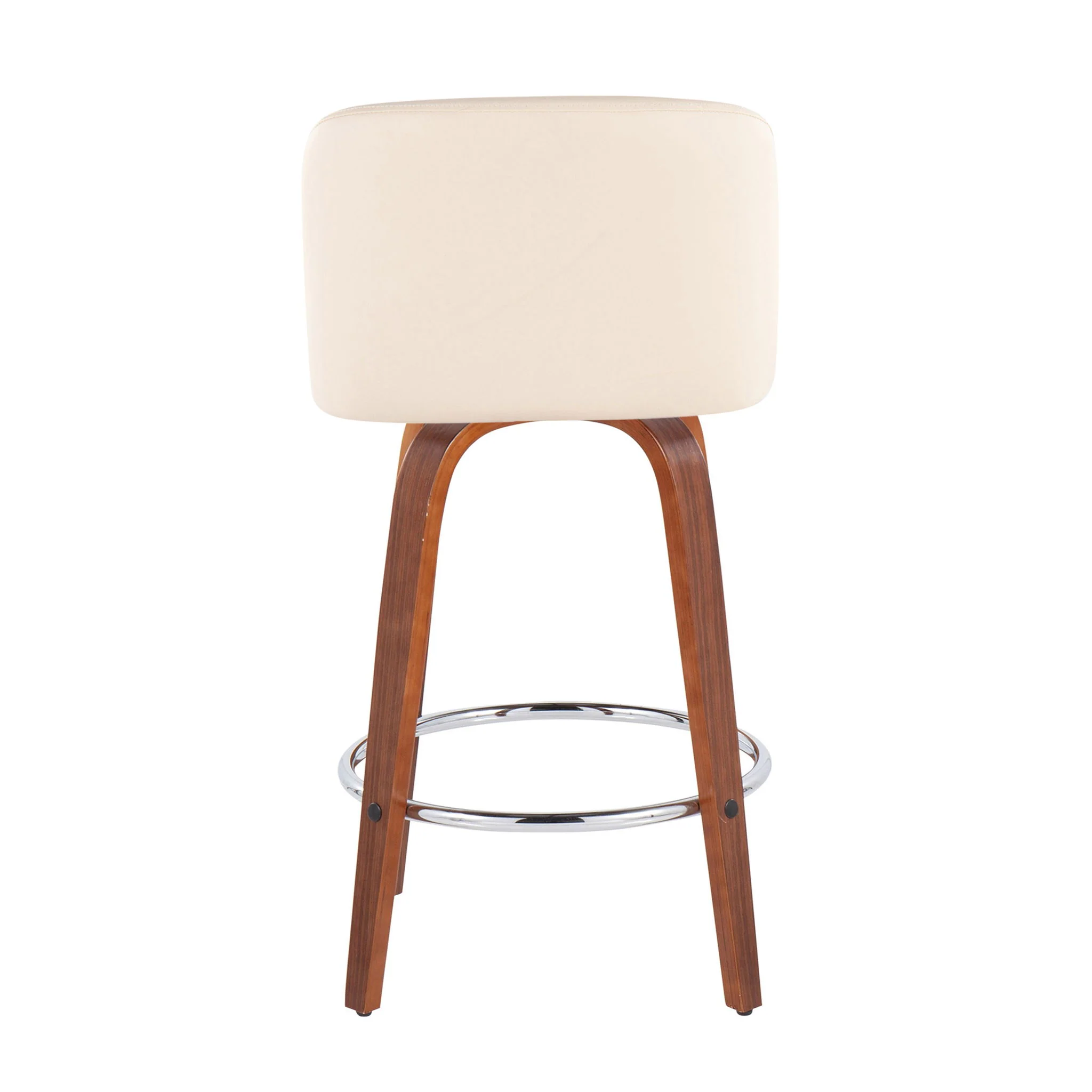 Toriano - Mid-Century Modern Fixed Height Counter Stool With Round Footrest (Set of 2) - Image 9
