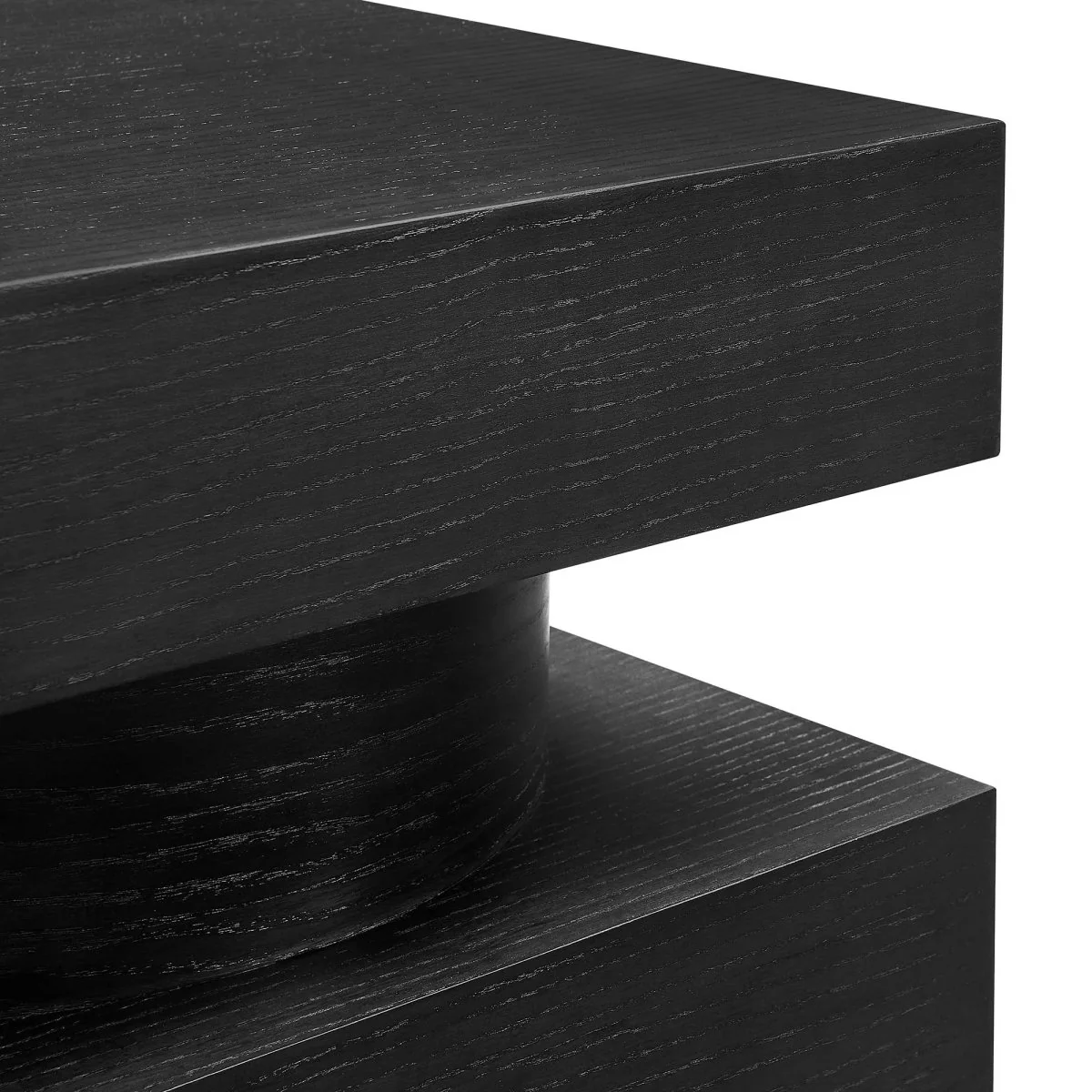 Totem Wood Side Table Stacked Design – 18 Inch Square - Image 11