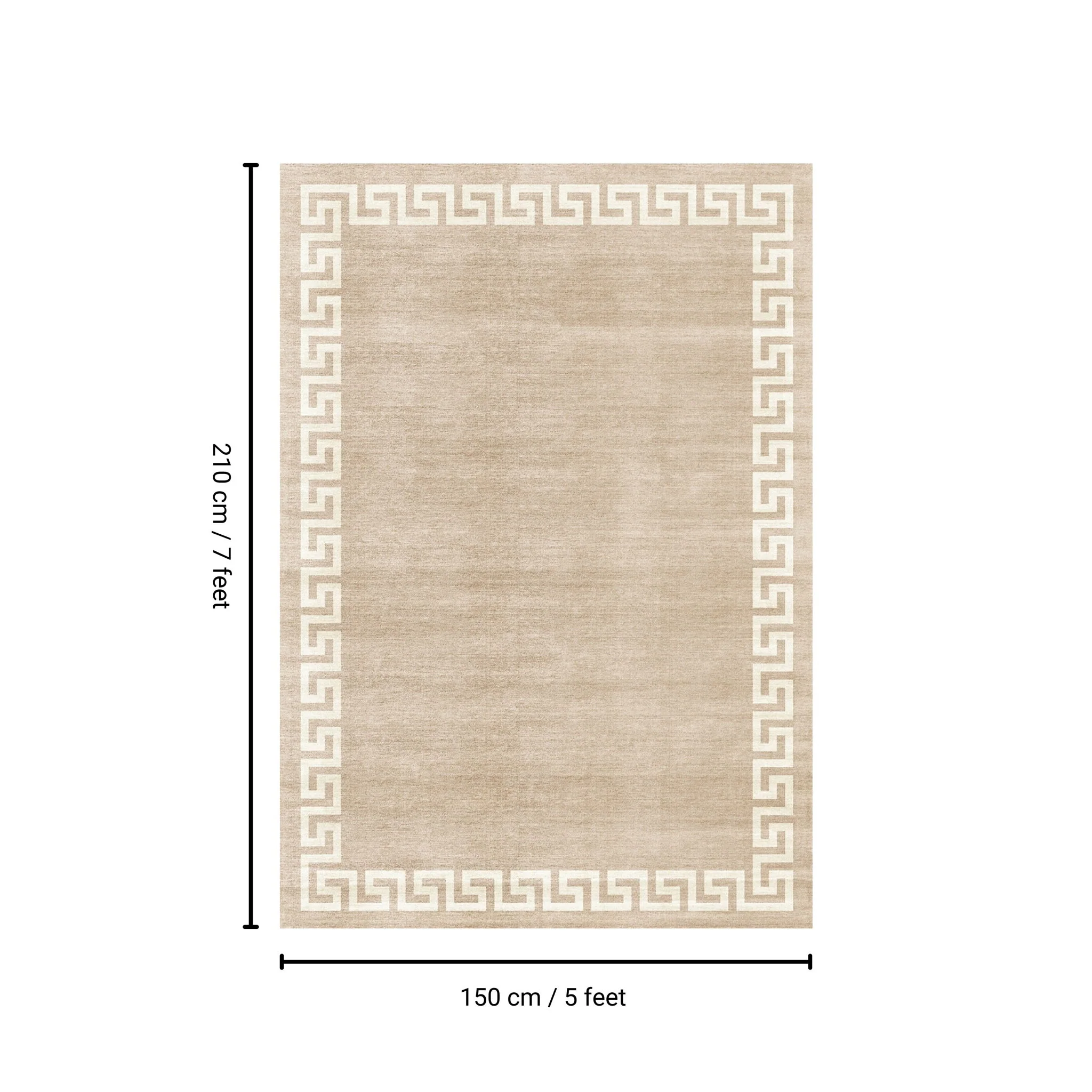 Toucan - 5' X 7' Washable Non - Slip Area Rug - Beige - Image 3