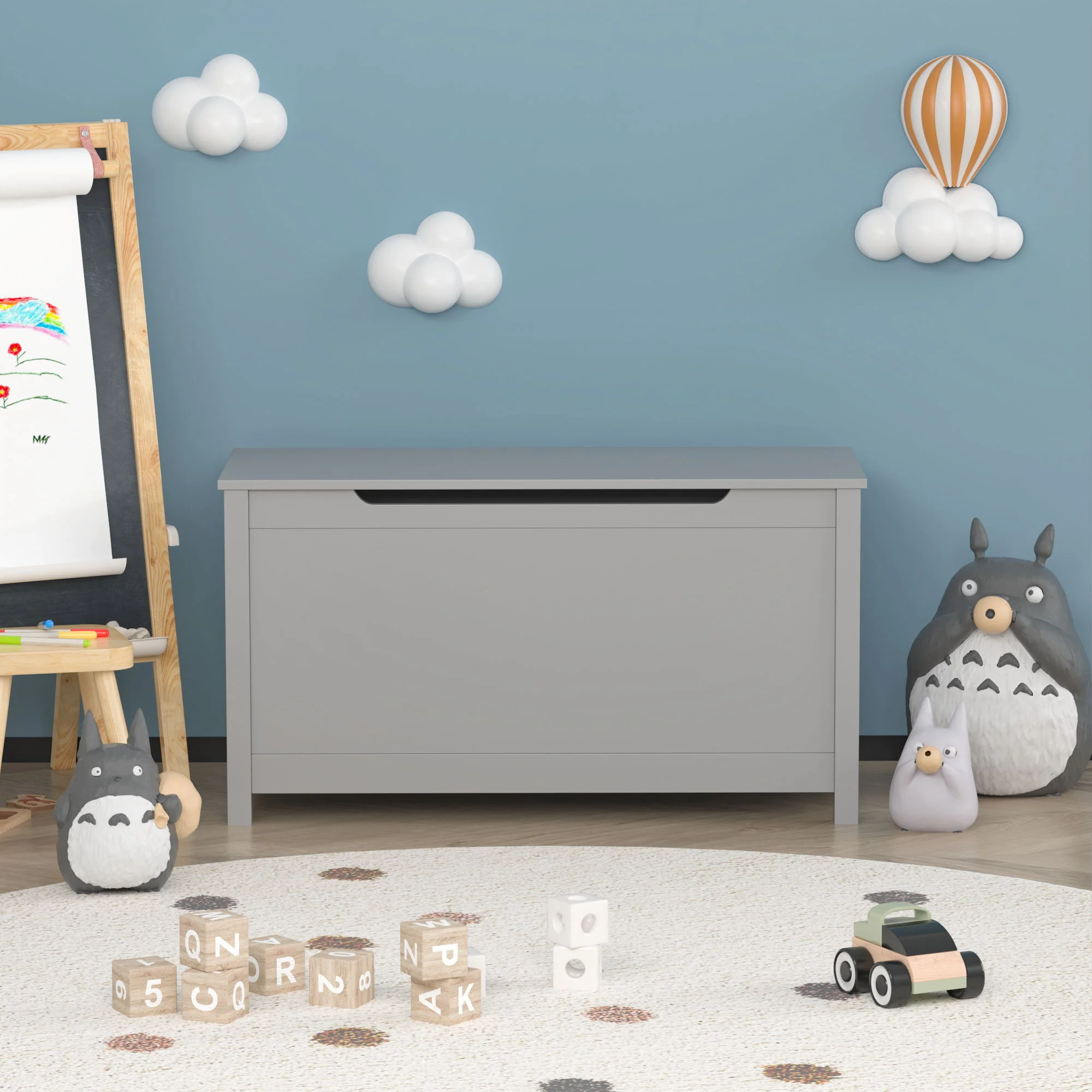 Toy Box Storage With Safety Hinged Lid - Image 16