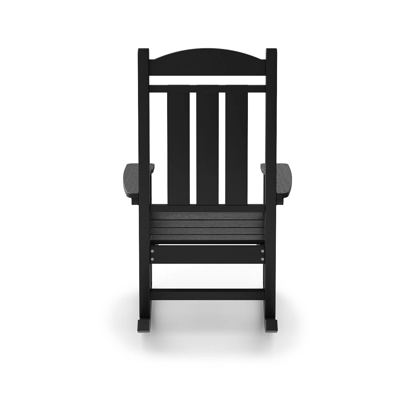 Traditional Porch Rocker Classic HDPE Poly Lumber For Porch, Patio, And Garden Comfort - Image 6