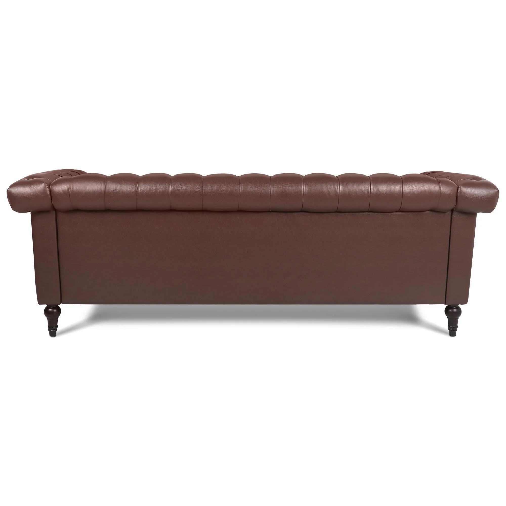 Traditional Square Arm Removable Cushion 3 Seater Sofa - Image 16