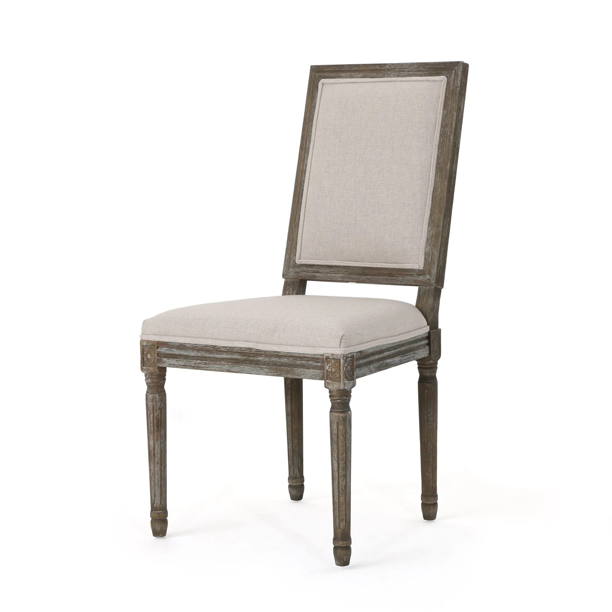 Traditional Style Dining Chair Set With Fabric Upholstery - Image 15