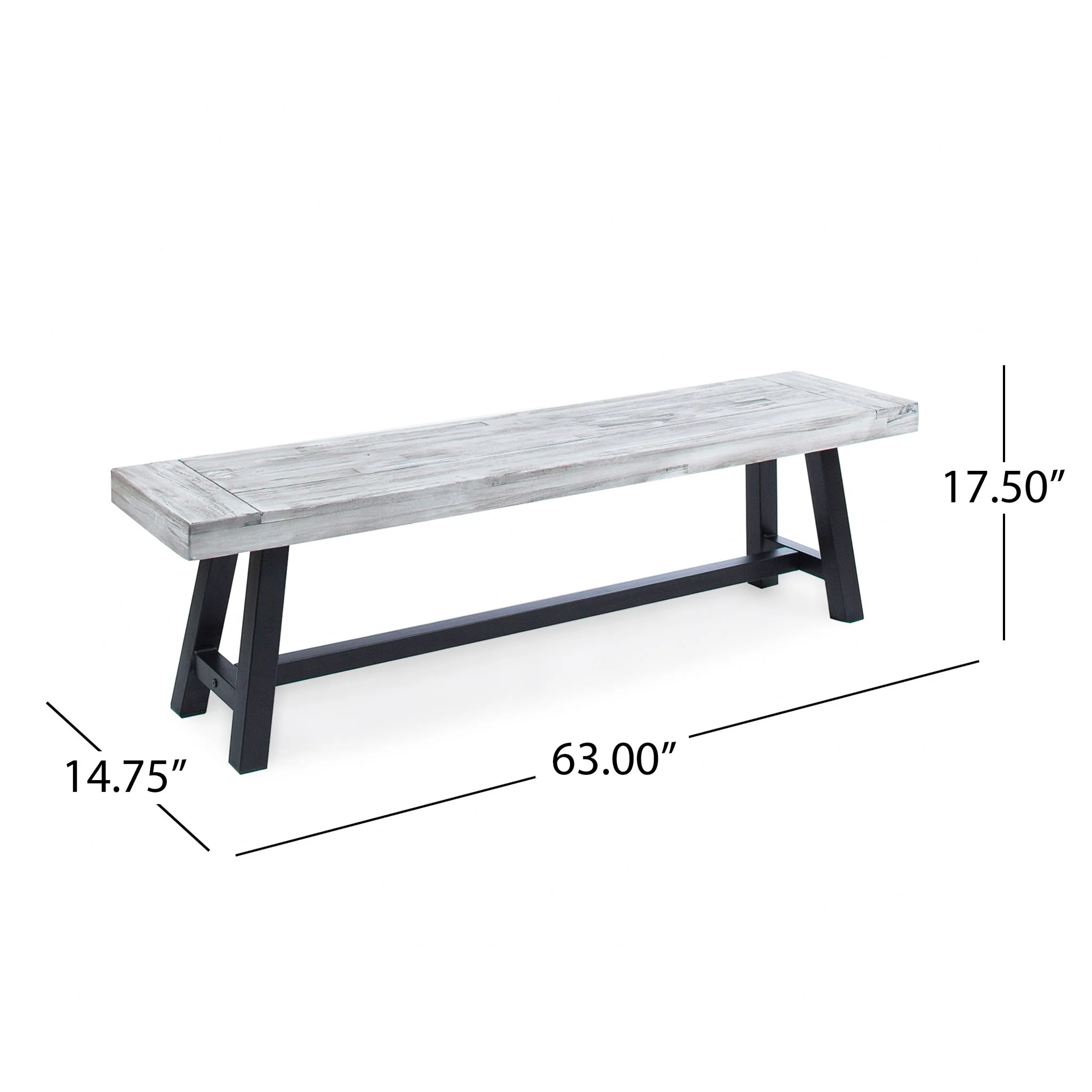 Tranquilizer - Outdoor Acacia Wood Bench With Slat Panel Design - Image 12