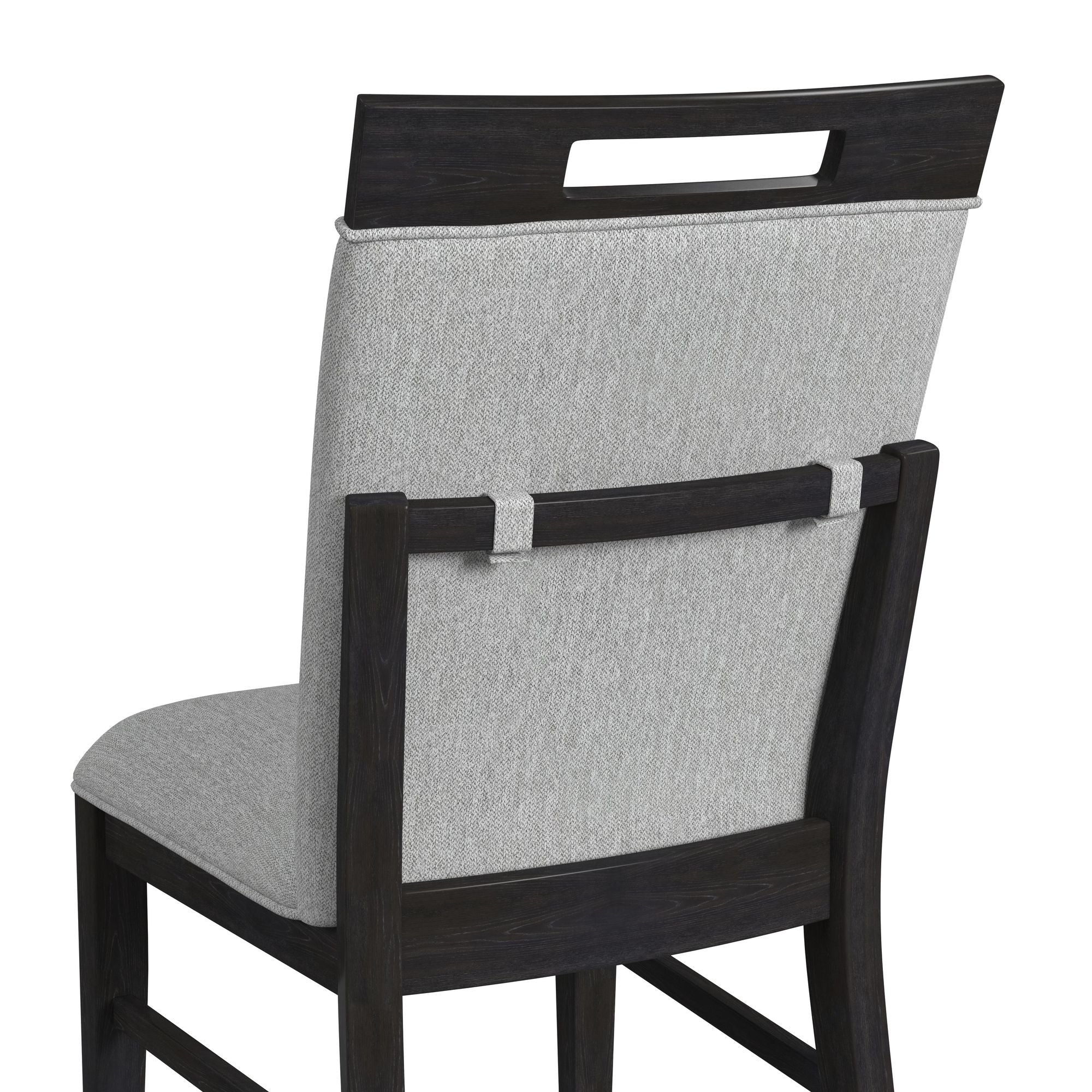 Transcend - Dining Side Chair With Fabric (Set of 2) - Charcoal And Light Gray - Image 6