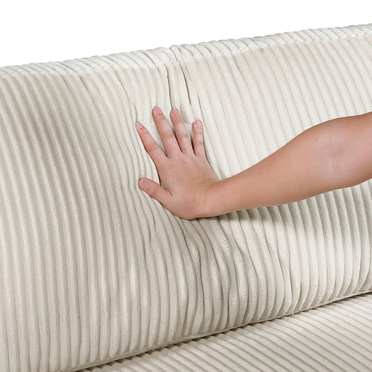 Traverse Modular Sectional Armless Chair in Beige - Image 6