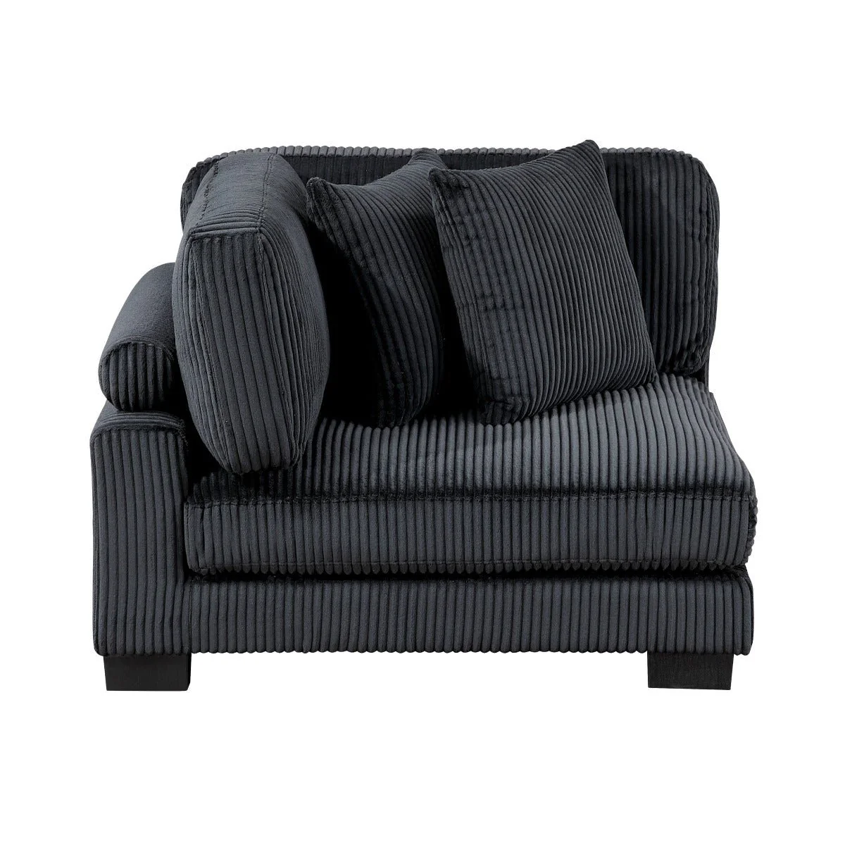 Cedric Modular Sectional Corner Seat in Black - Image 3