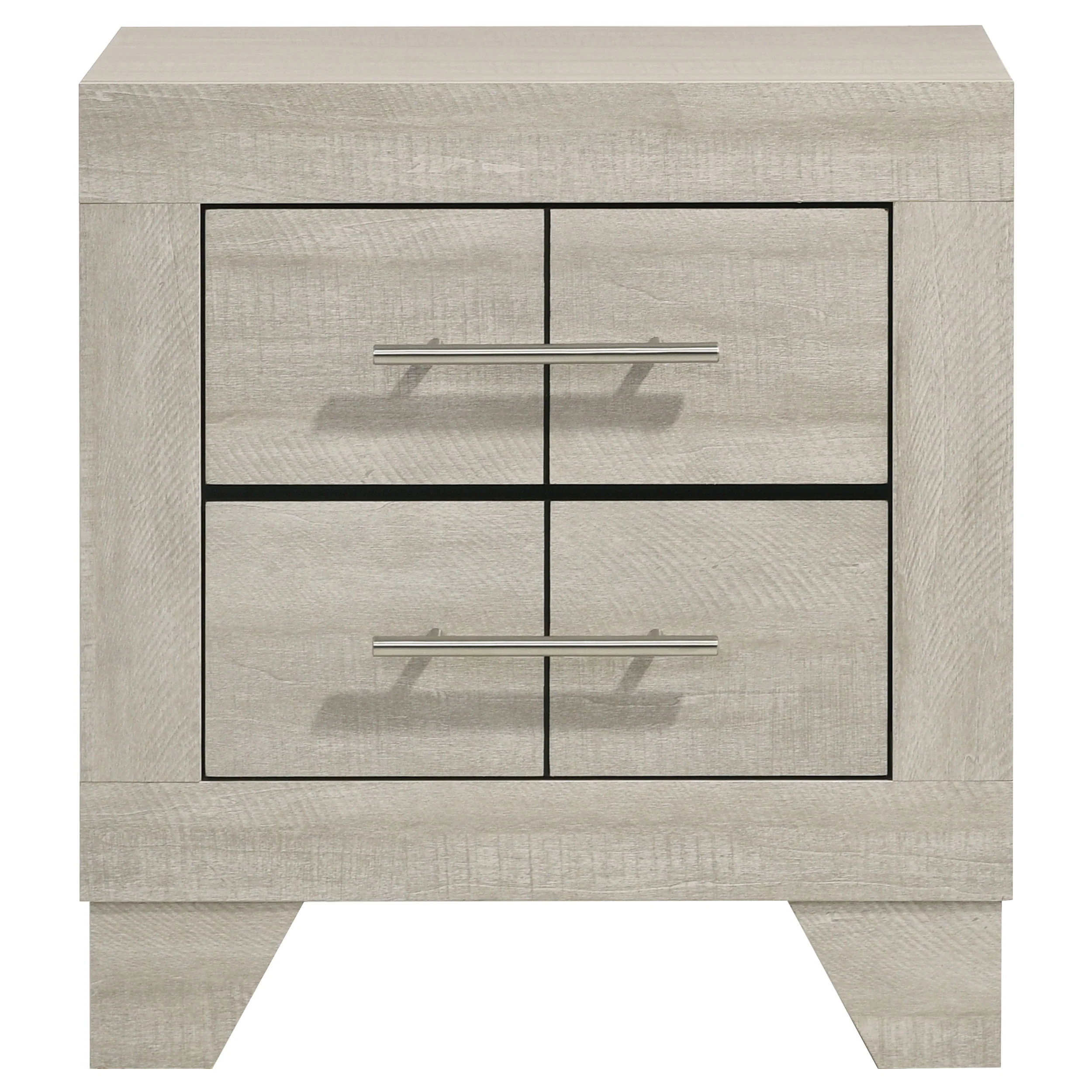 Trenton 2-Drawer Nightstand in Rustic Cream - Image 5