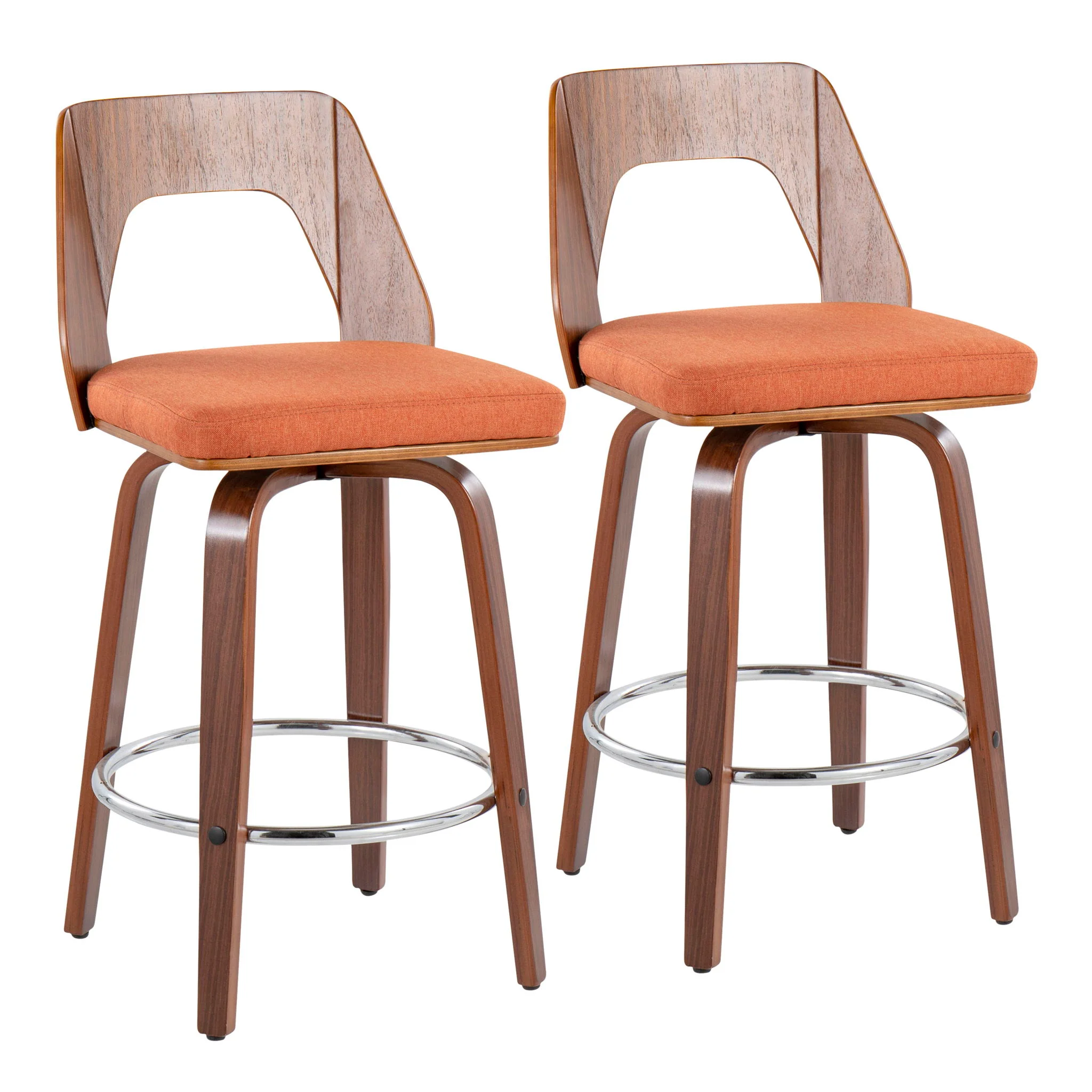 Trilogy - Mid Century Modern Counter Stool (Set of 2) - Image 2