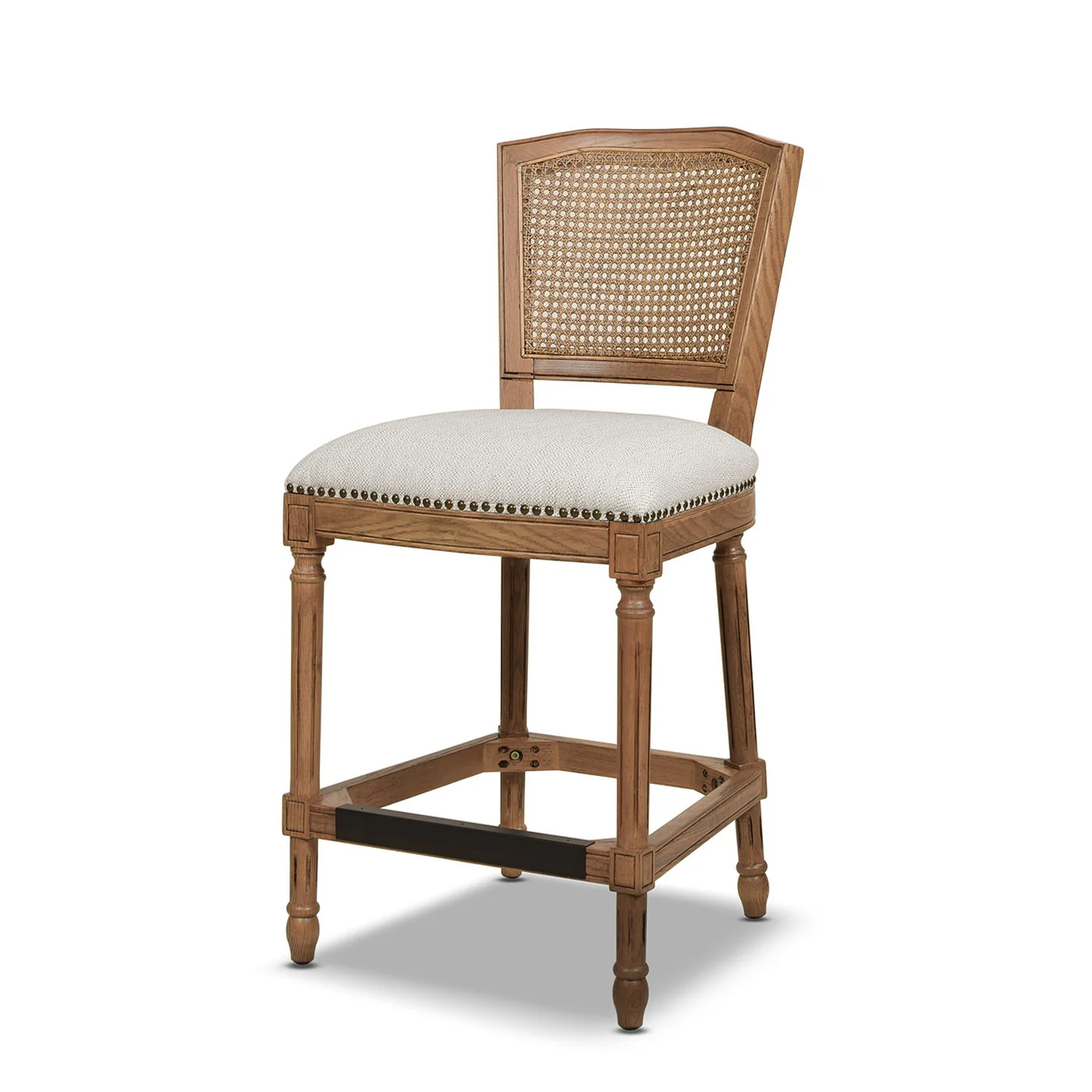 Triomphe - Rattan Wicker High Back Armless Counter Bar Stool - Image 18