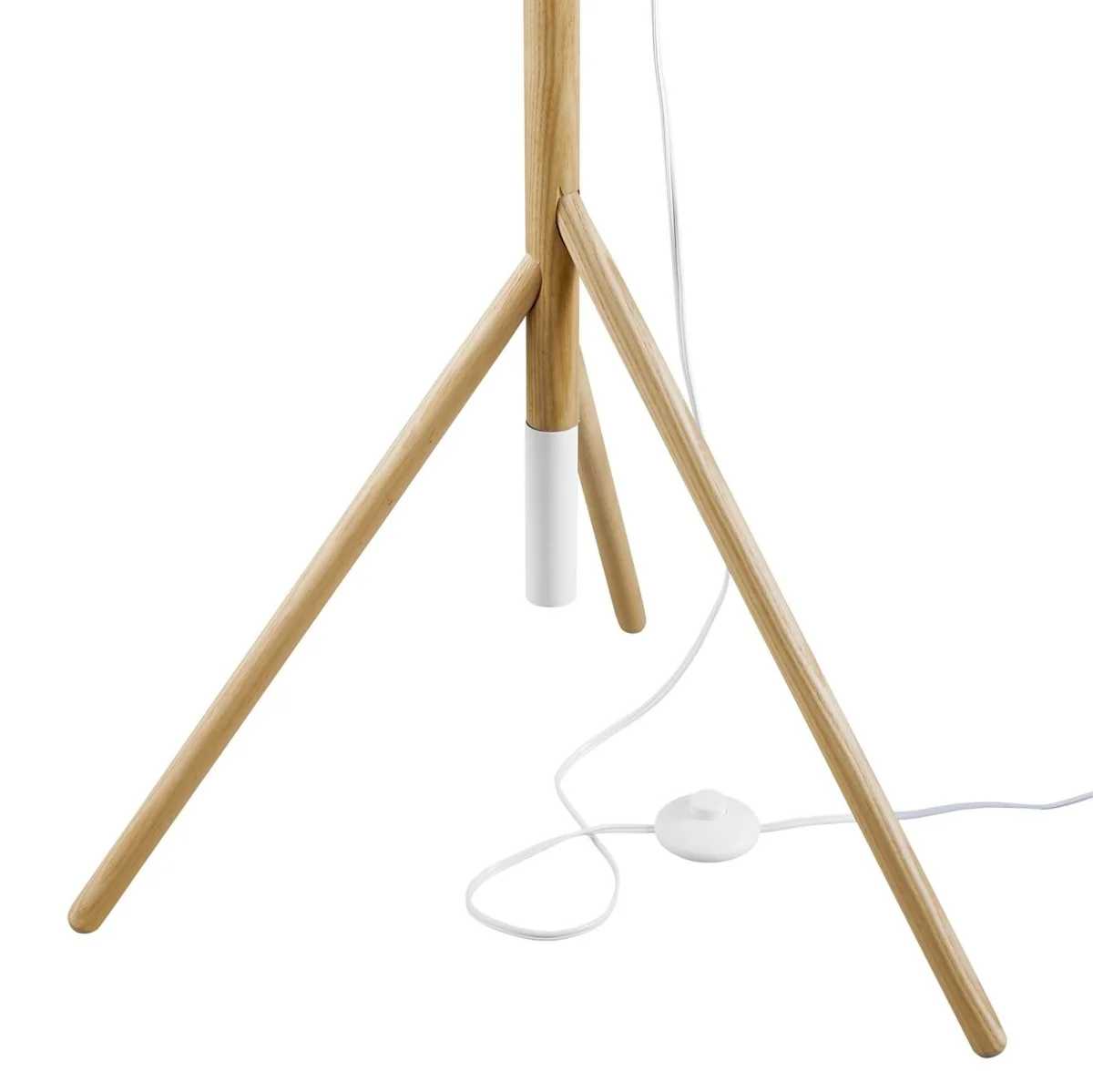 61" Tripod Floor Lamp with Drum Shade – White Natural - Image 8