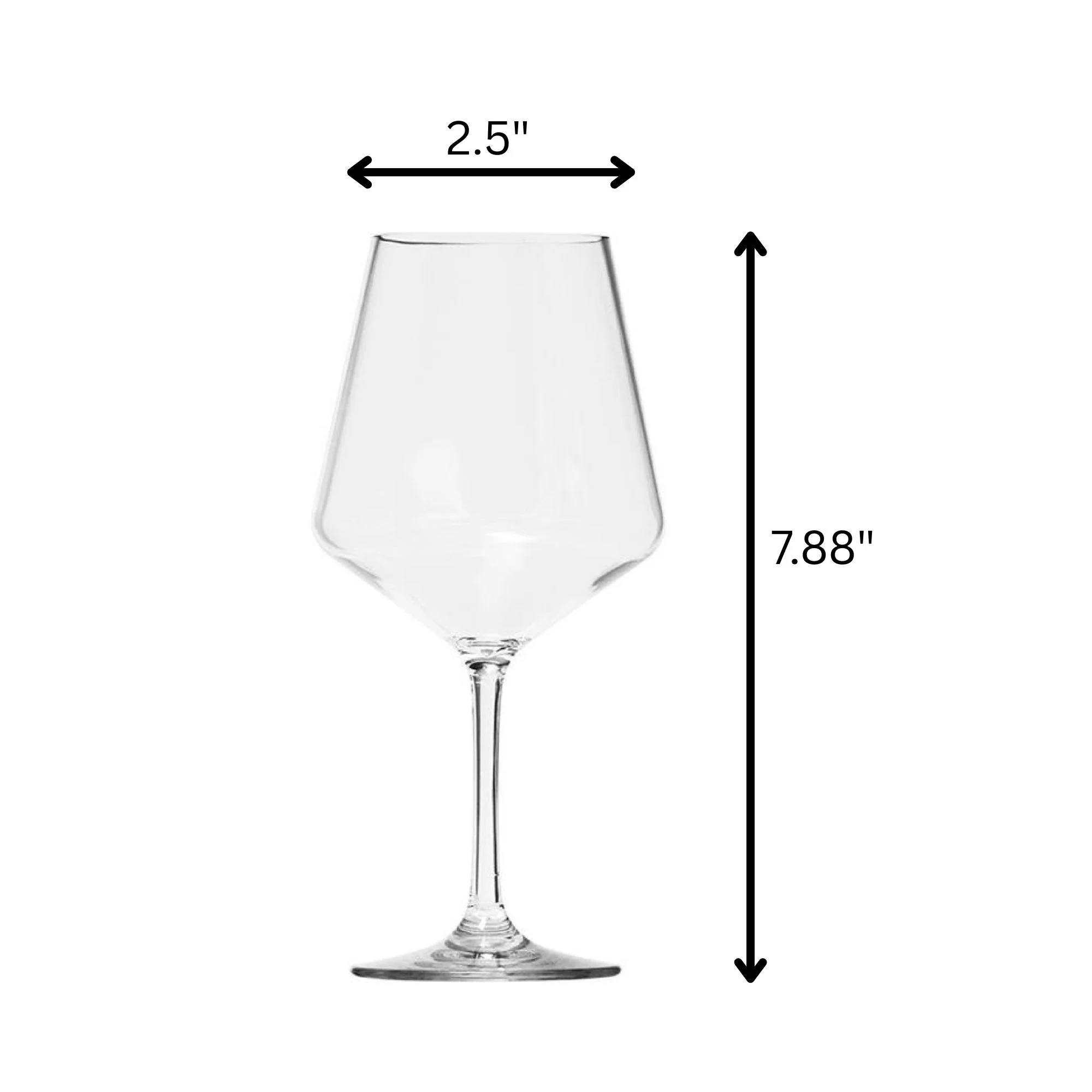 Tritan Lexington - Leadingware Wine Glass Set, Unbreakable 15Oz Bpa Free Plastic Wine Glasses (Set of 4) - Clear - Image 2