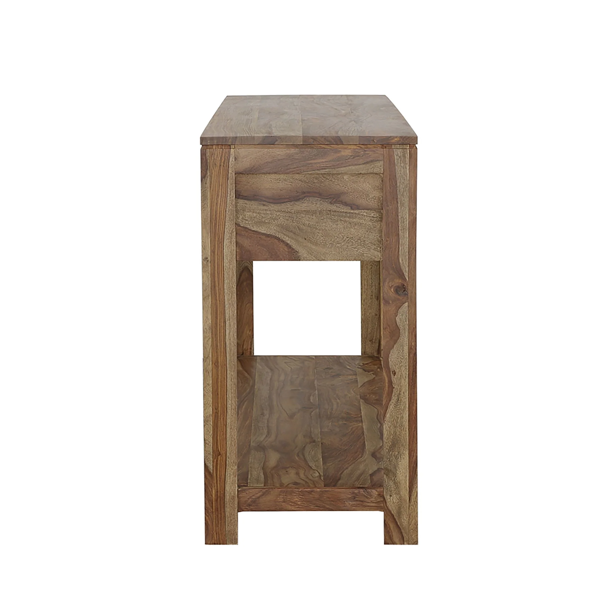 Tucker - 3 Drawer Console Table With Lower Shelf - Natural - Image 9