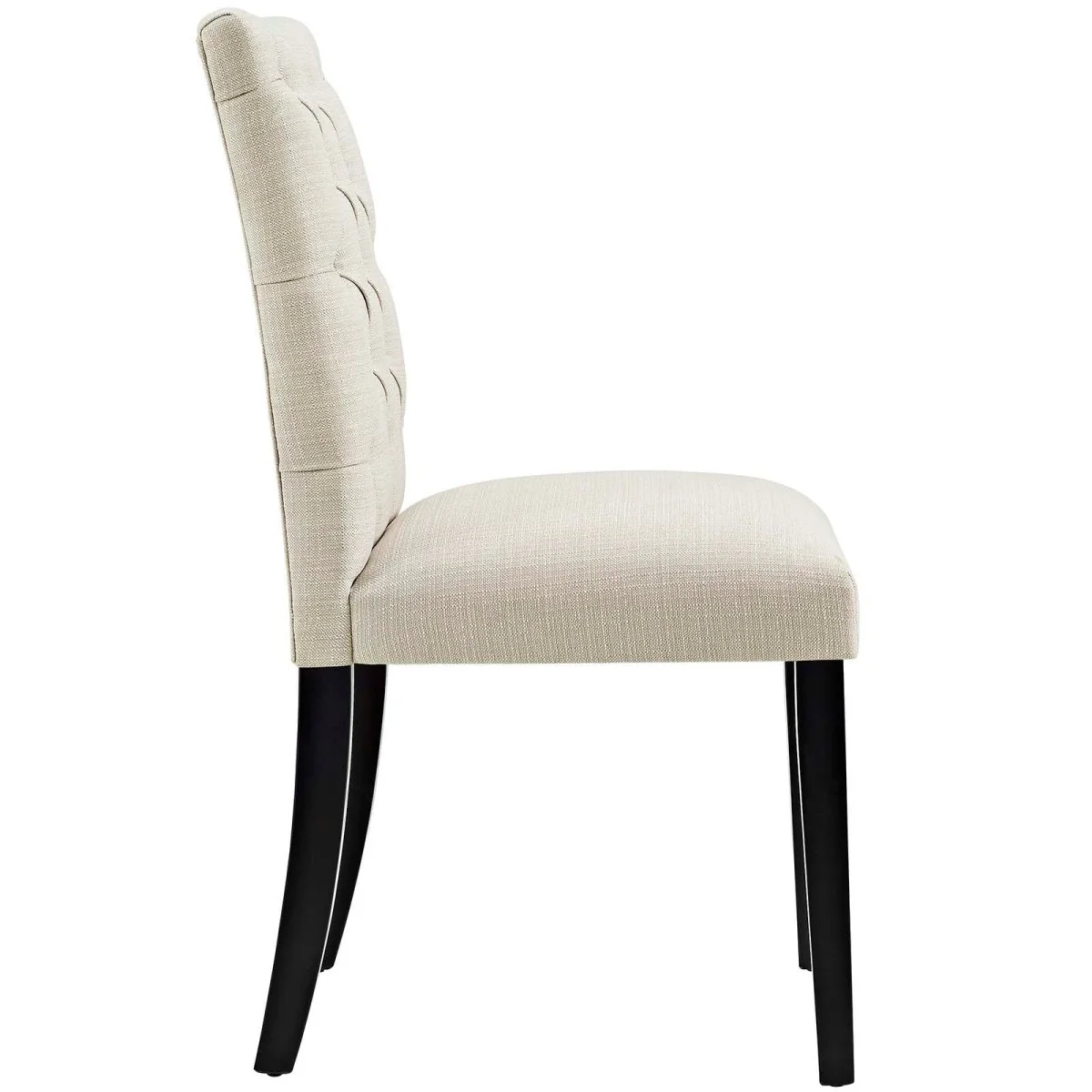 Tufted Button Back Fabric Dining Chair Set of 2 - Image 4
