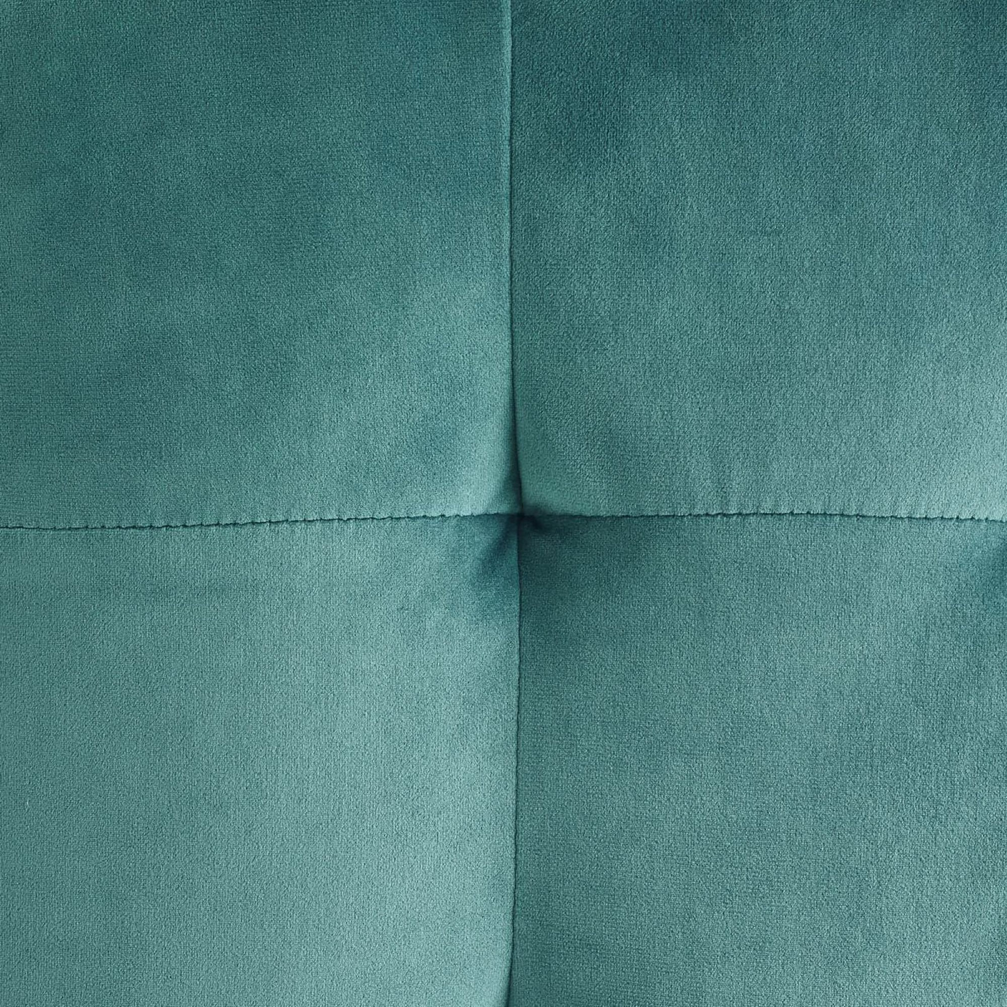 Tufted Cube Velvet Ottoman – 15 Inch Upholstered - Image 30