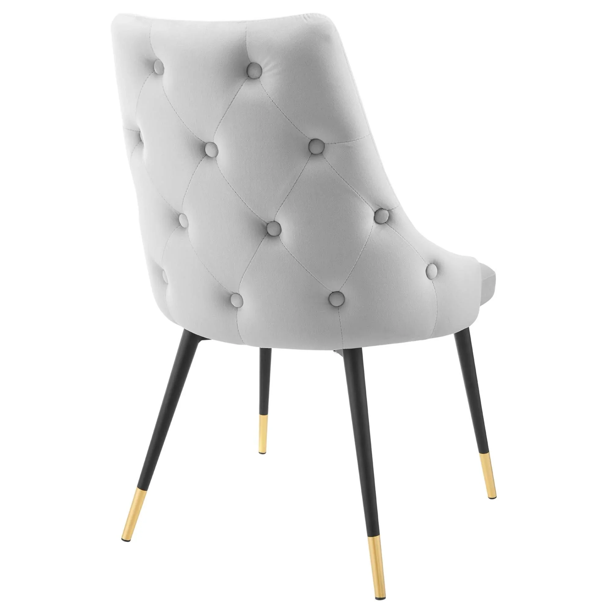 Tufted Performance Velvet Dining Side Chair with Tapered Legs - Image 36