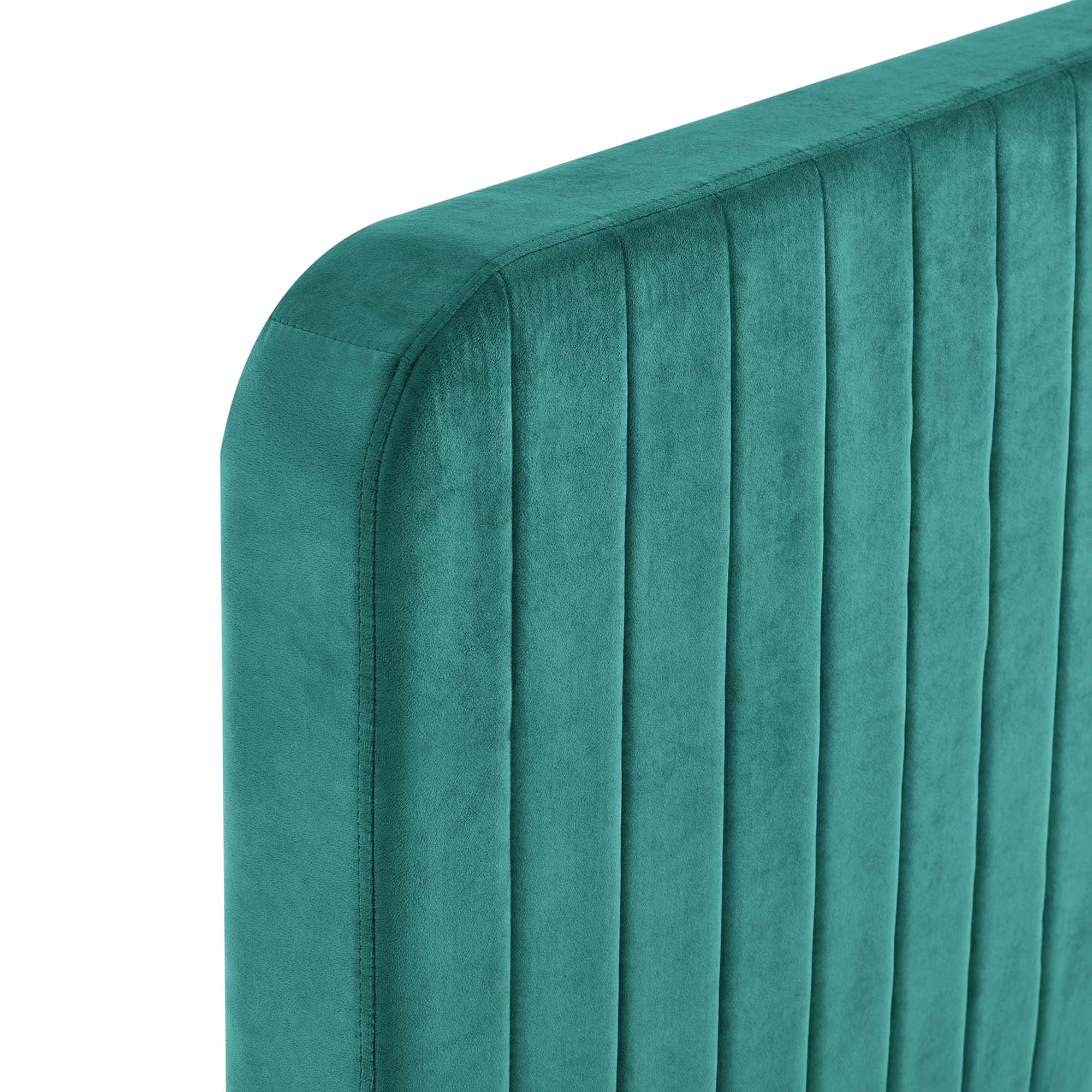 Tufted Performance Velvet Platform Bed - Image 119