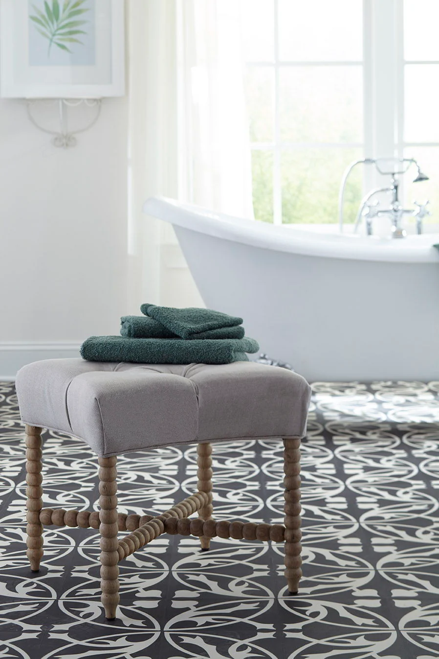 Tufted - Stool - Light Brown - Image 2