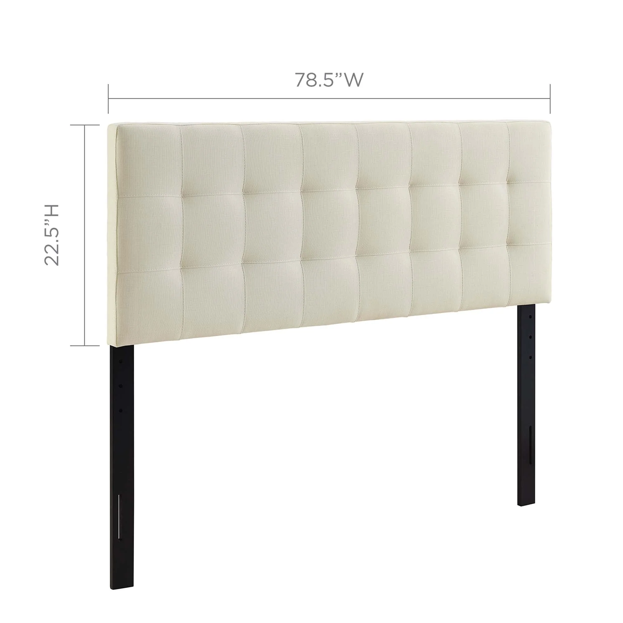Tufted Upholstered Fabric Headboard - Image 99