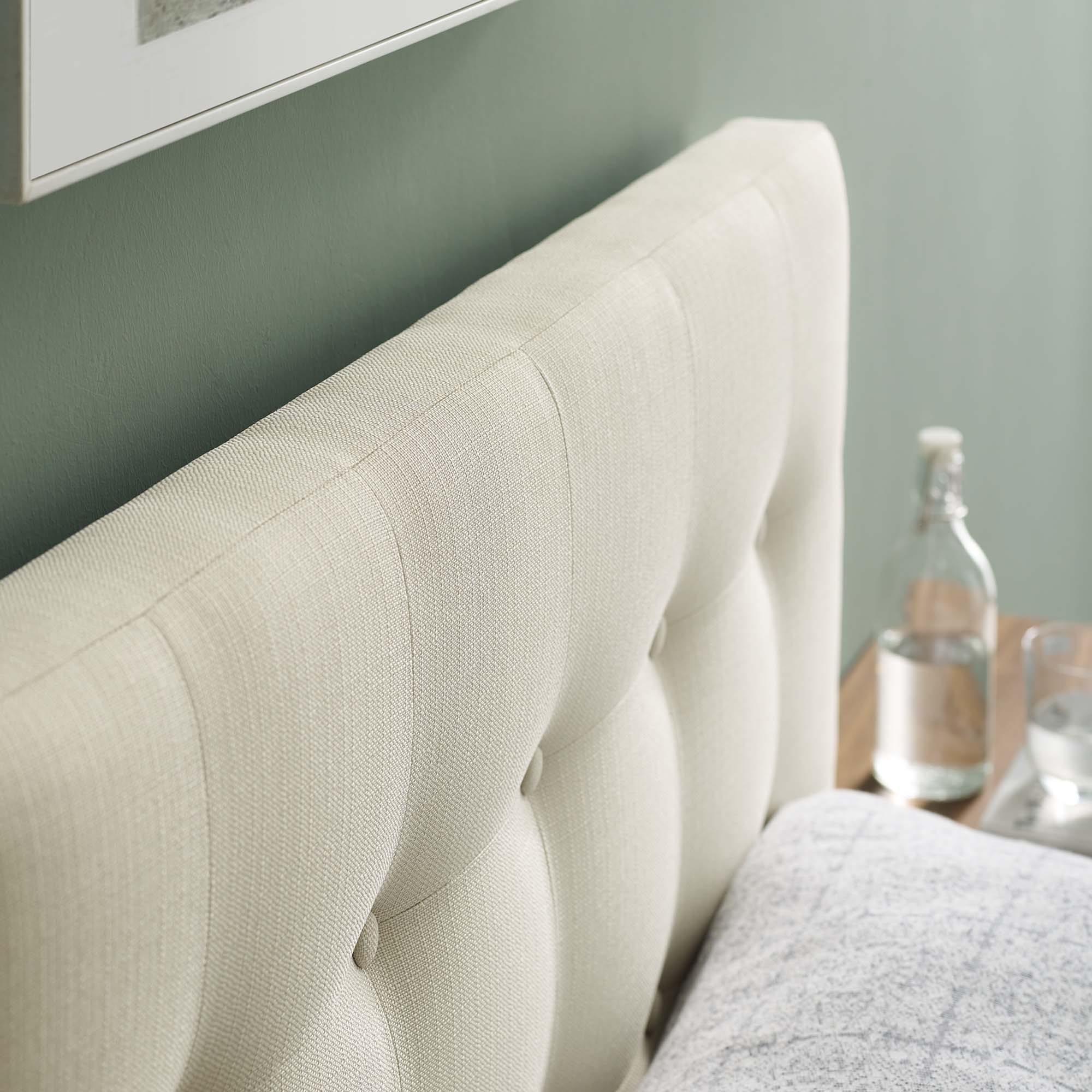 Tufted Upholstered Fabric Headboard - Image 21