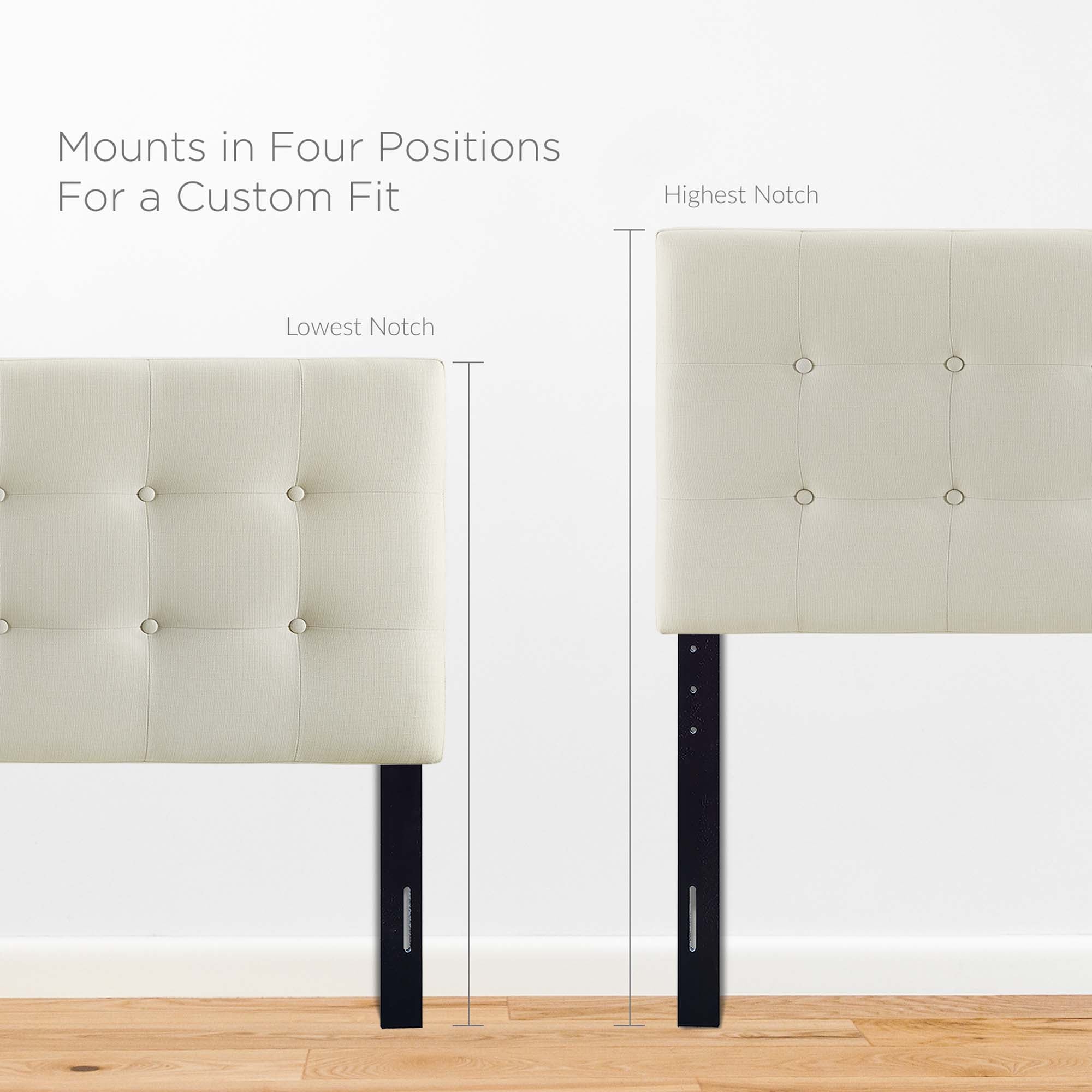 Tufted Upholstered Fabric Headboard - Image 82
