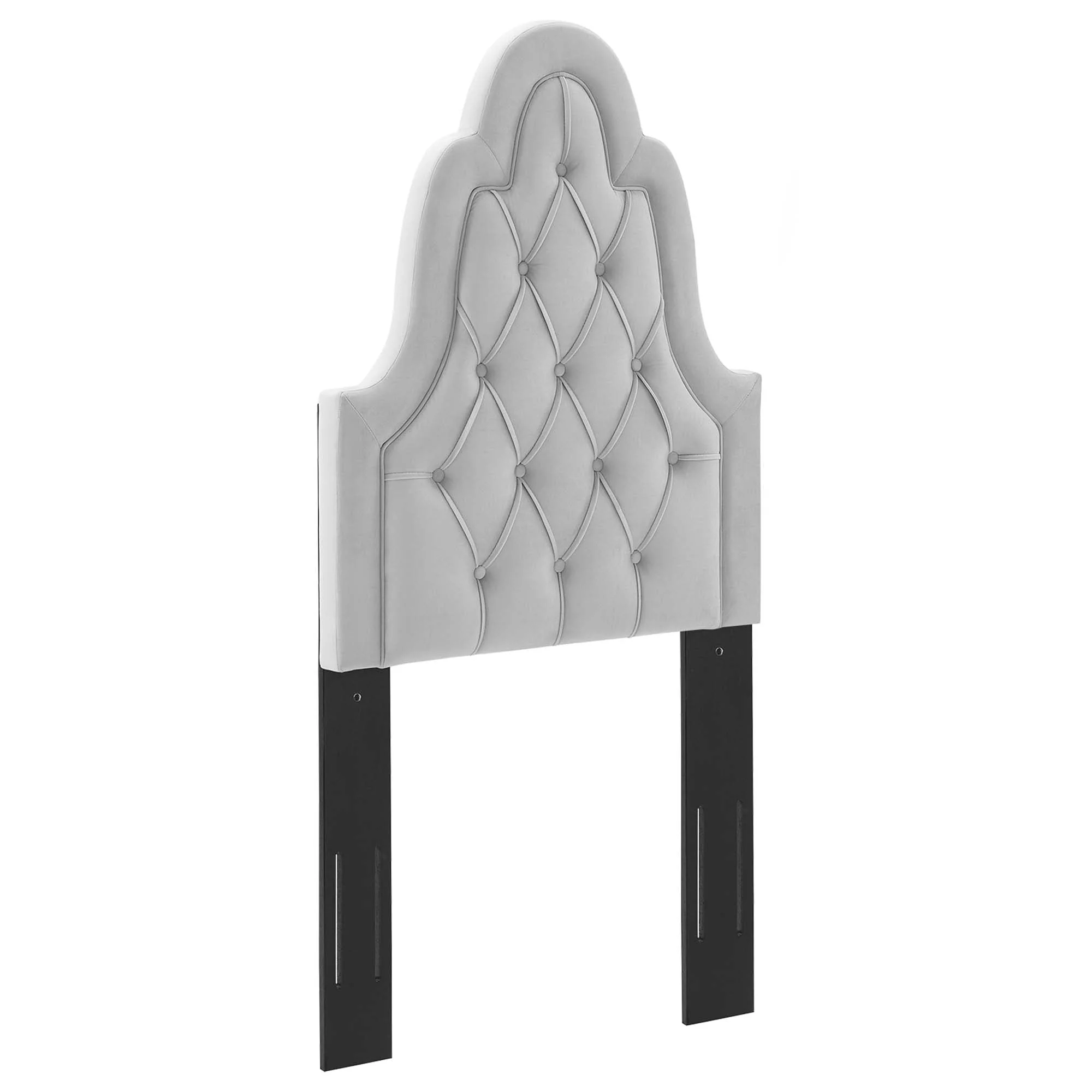 Tufted Upholstered Headboard with French Piping Detail - Image 11