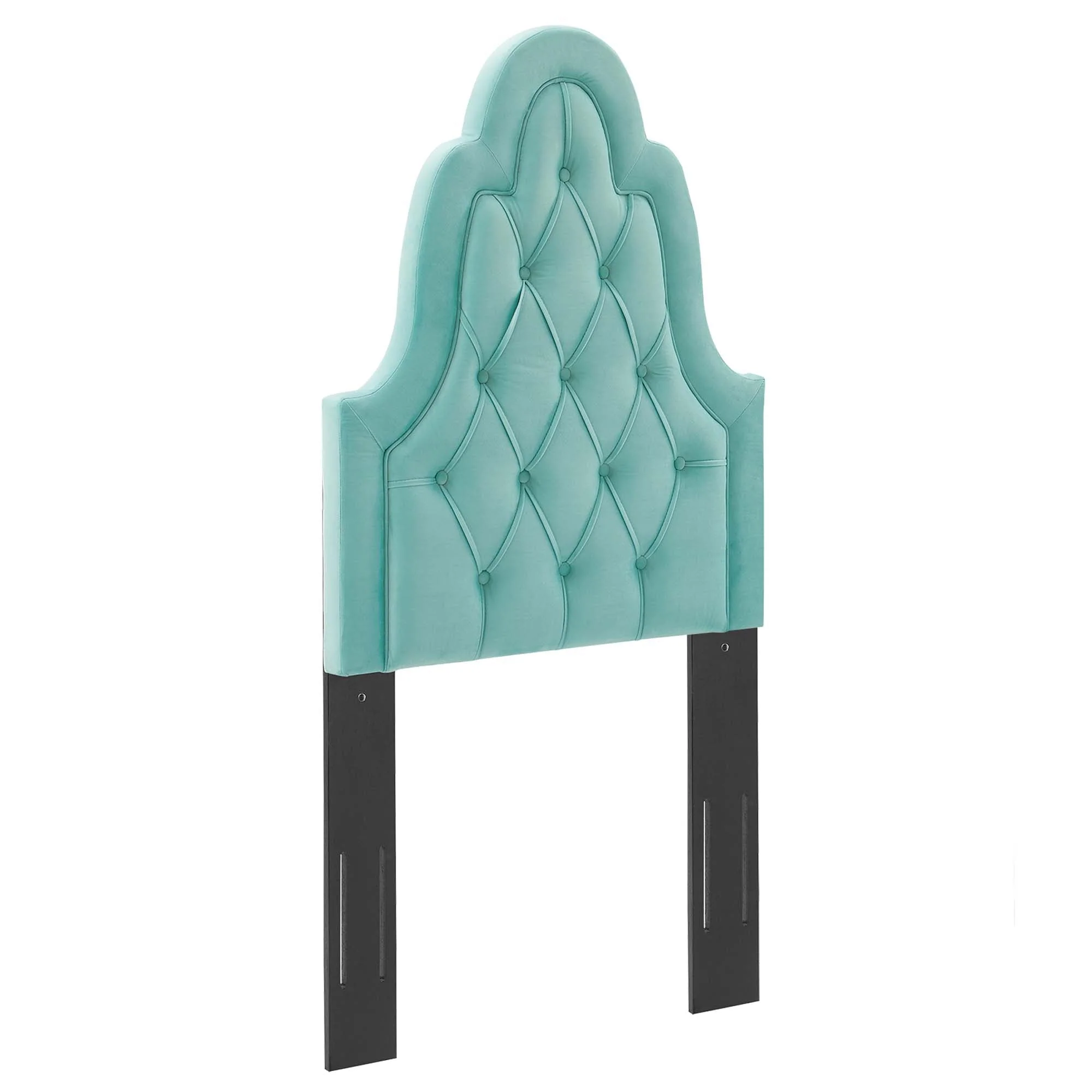 Tufted Upholstered Headboard with French Piping Detail - Image 16