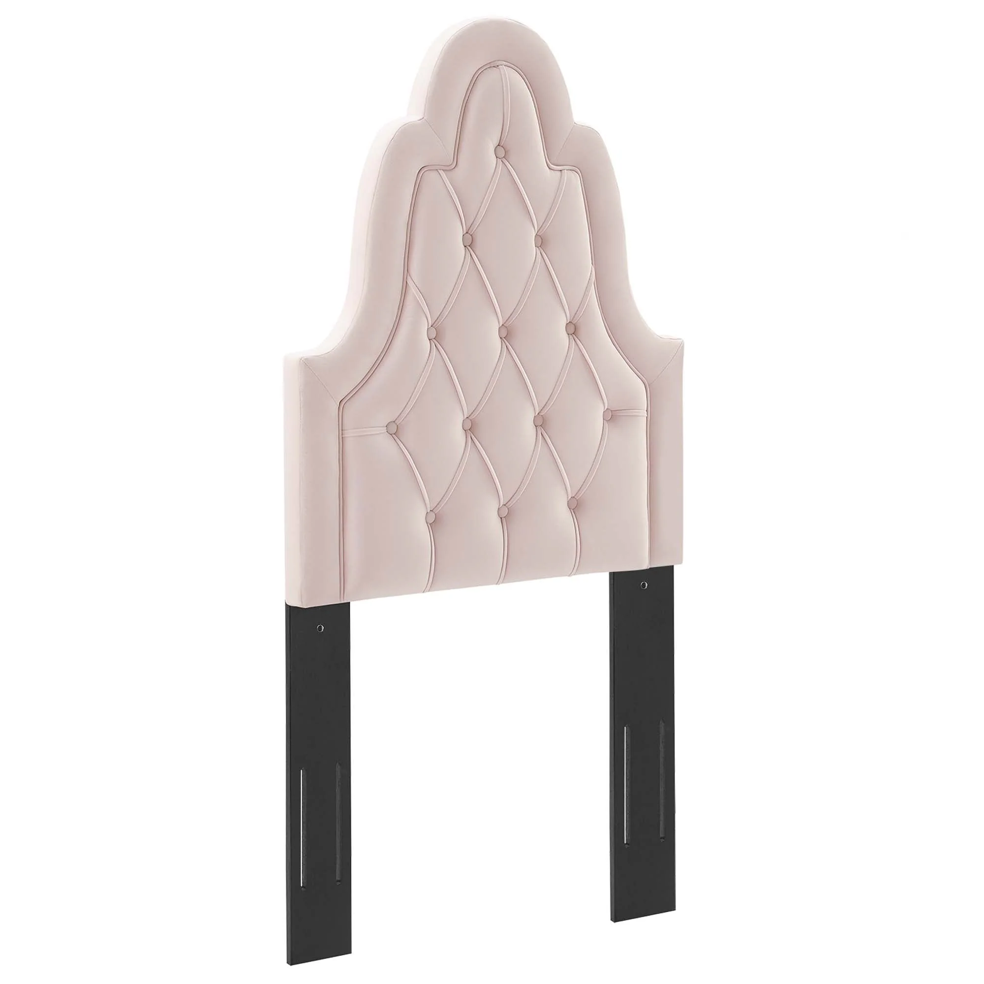 Tufted Upholstered Headboard with French Piping Detail - Image 26