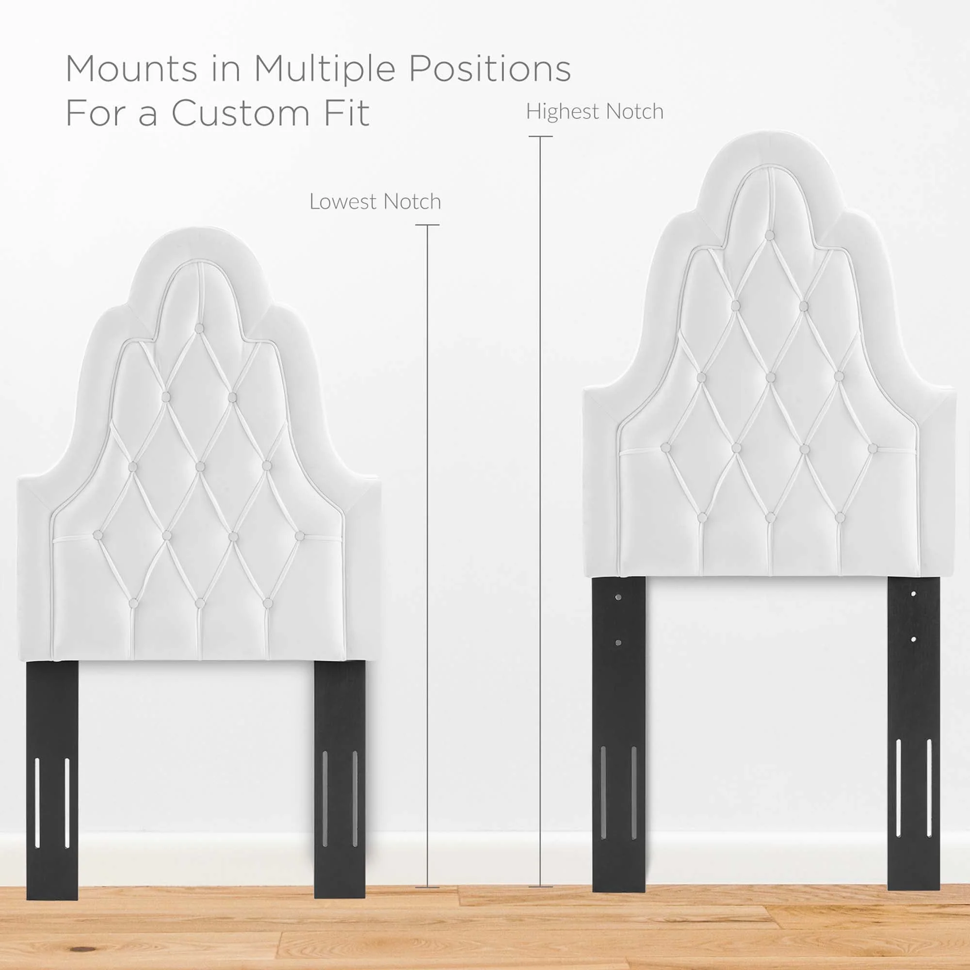 Tufted Upholstered Headboard with French Piping Detail - Image 38