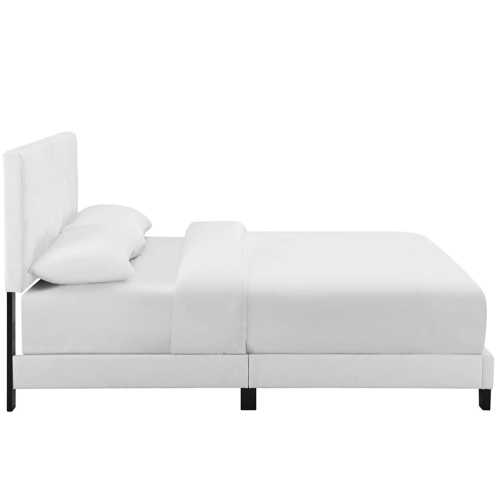 Tufted Upholstered Platform Bed with Button Detail - Image 32