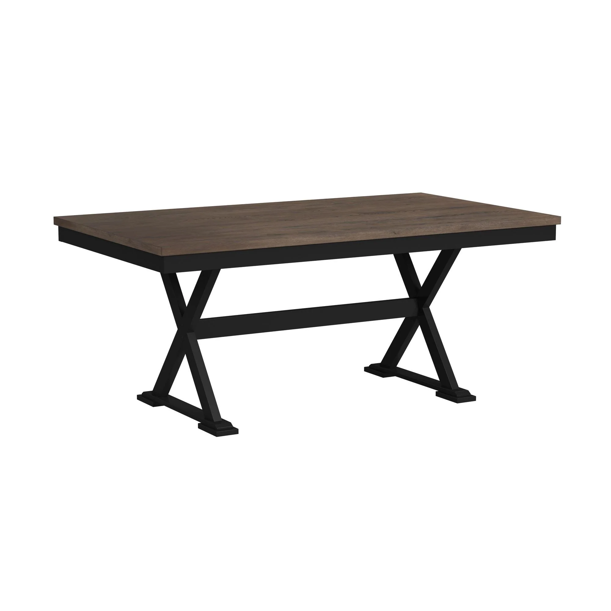 Tulane - 6 Piece Dining Set With Table, 4 Chairs, And Bench - Oak And Black - Image 4