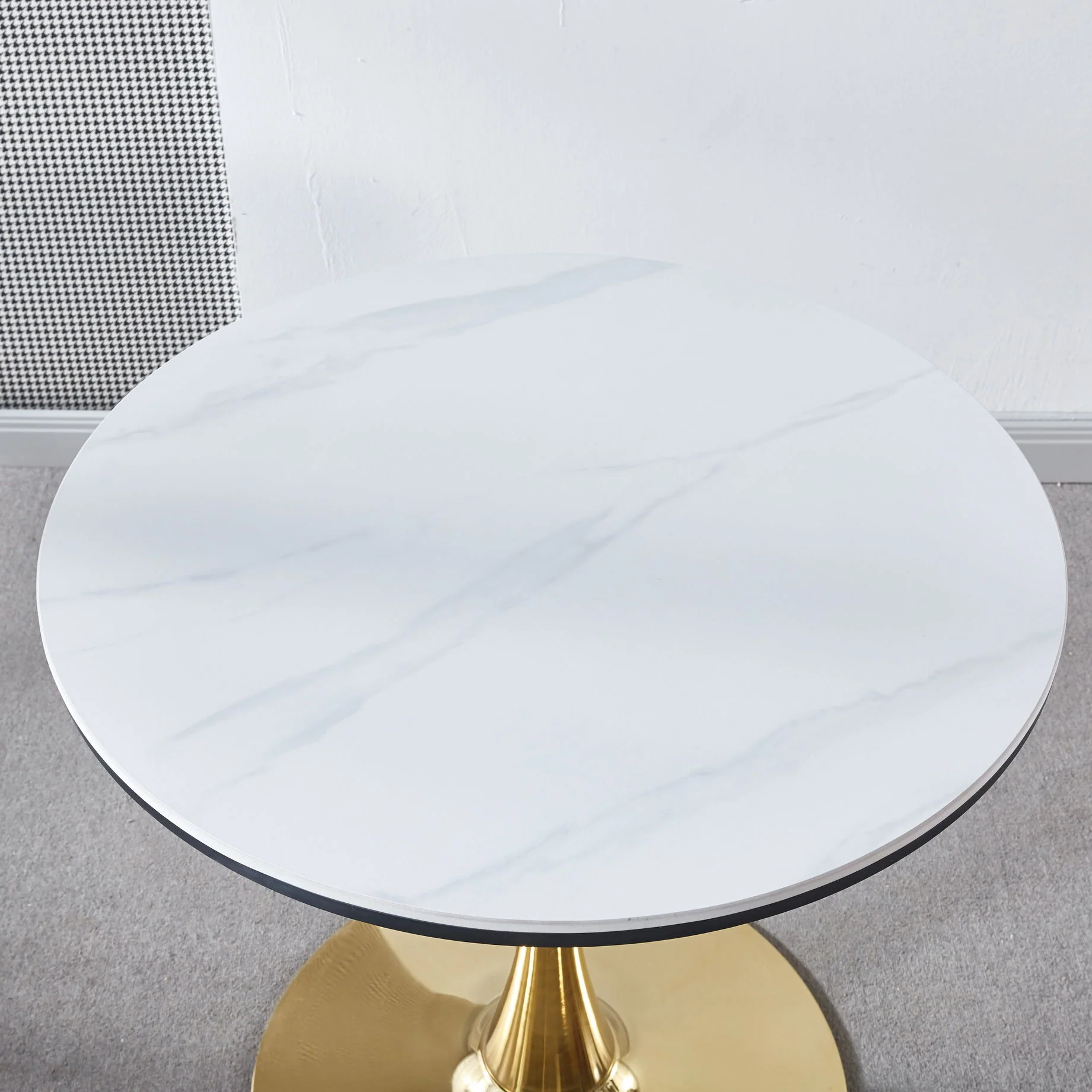 Tulip Table Mid-Century Dining Table With Round Table Top, Pedestal Dining Table, End Table Leisure Coffee Table - Image 5