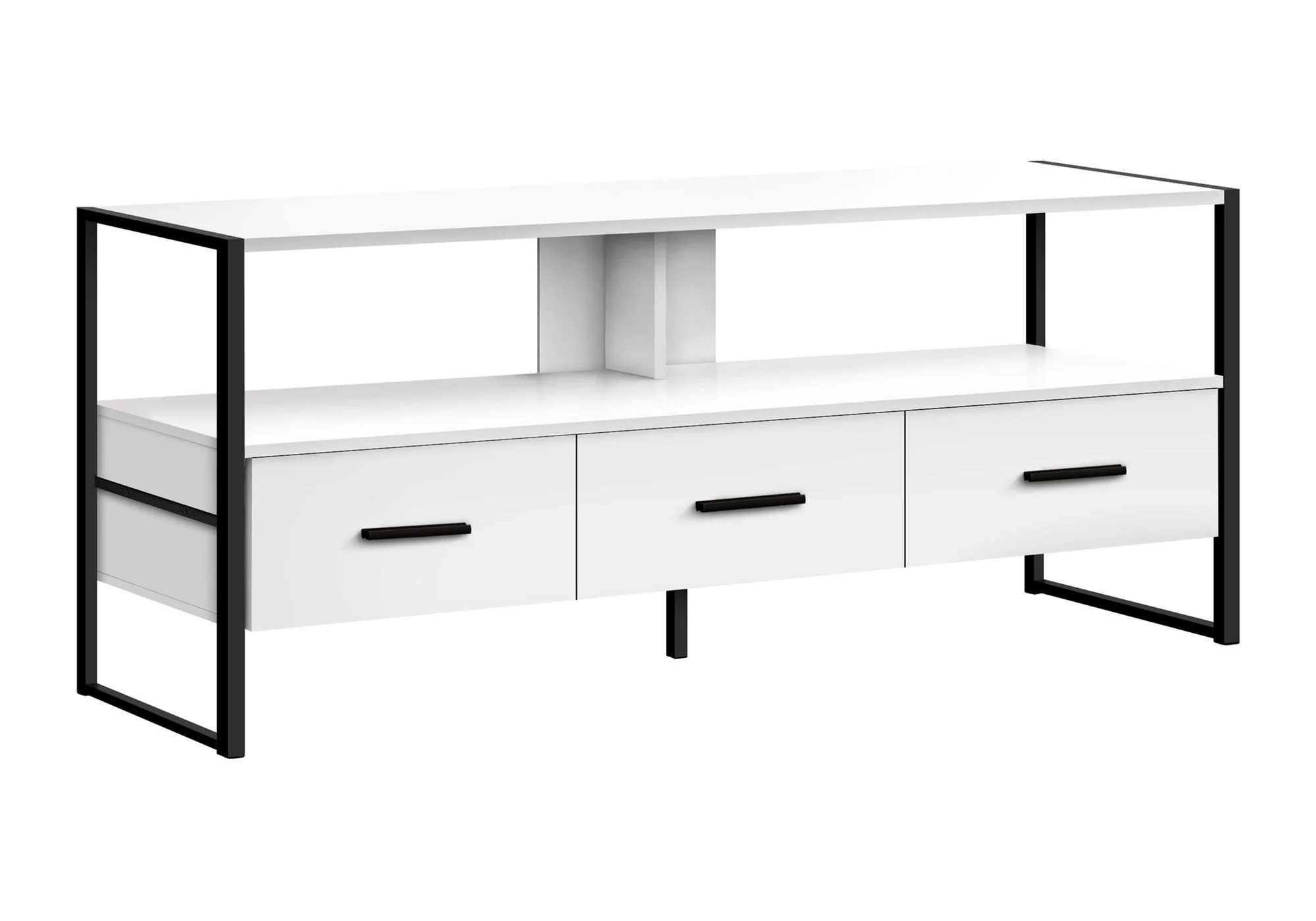 TV Stand, Console, Media Entertainment Center, Storage Drawers, Modern - Image 19