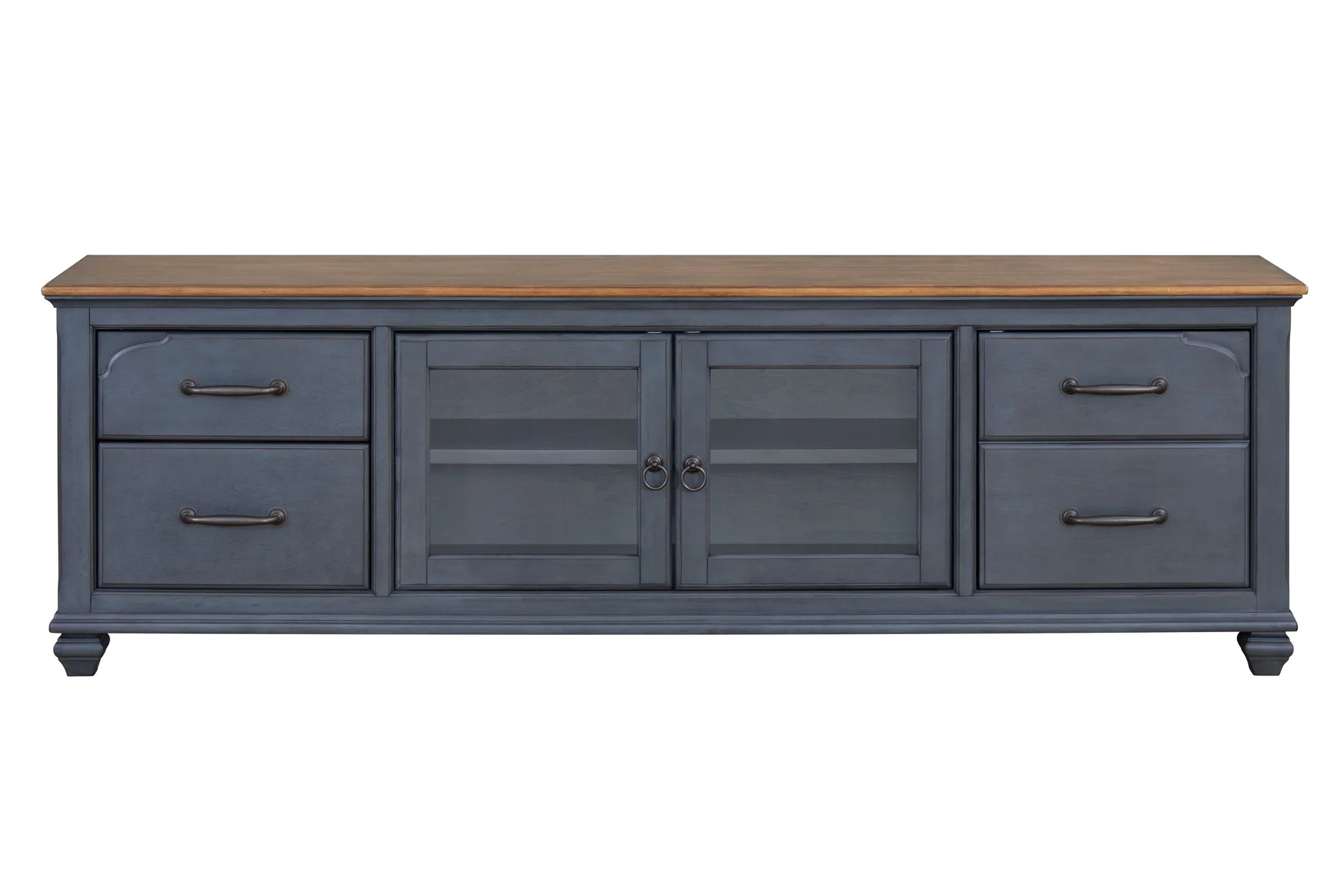 TV Stand For TVs Up To 90" - Blue - Image 9