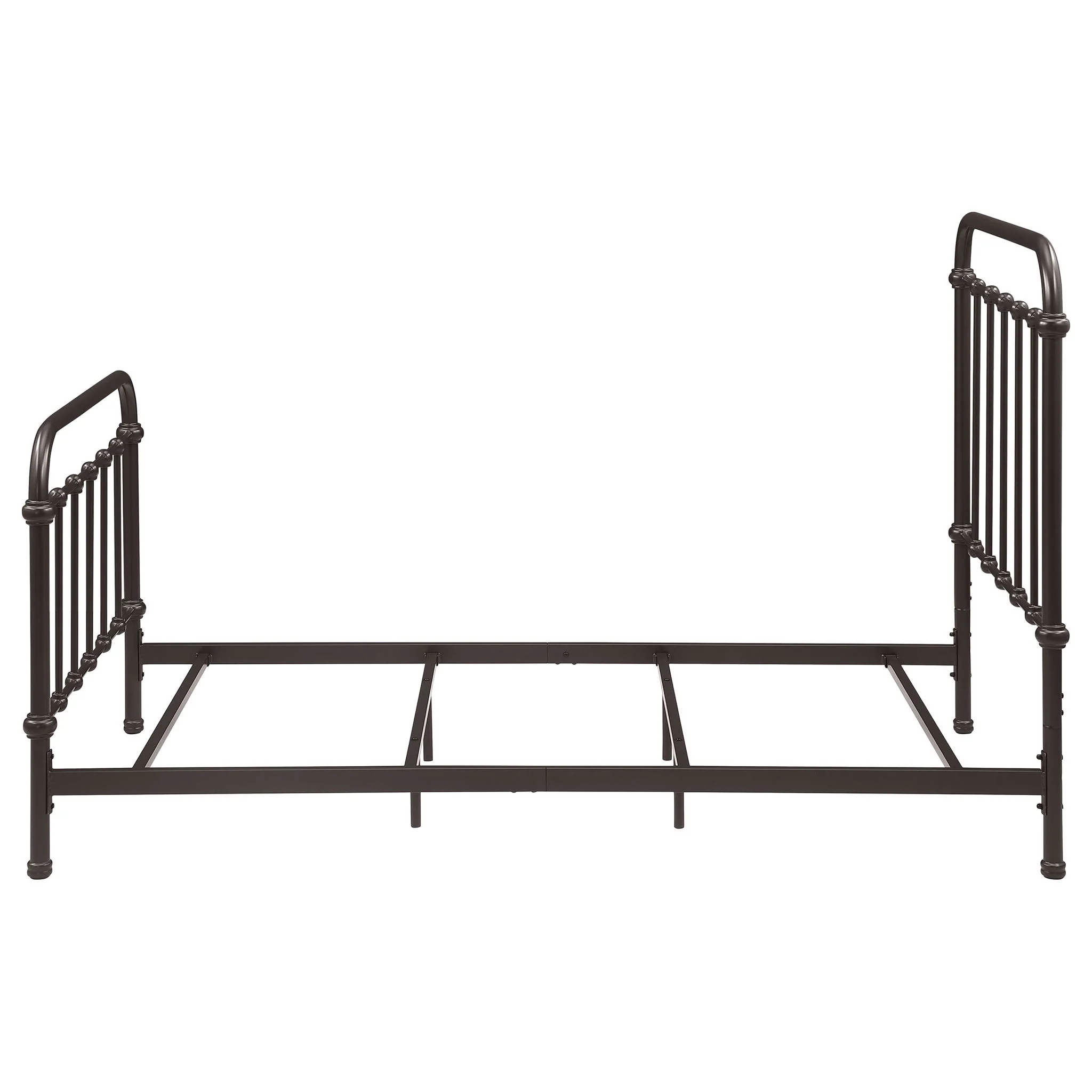 Twin Panel Bed With Ornate Design - Bronze - Image 7