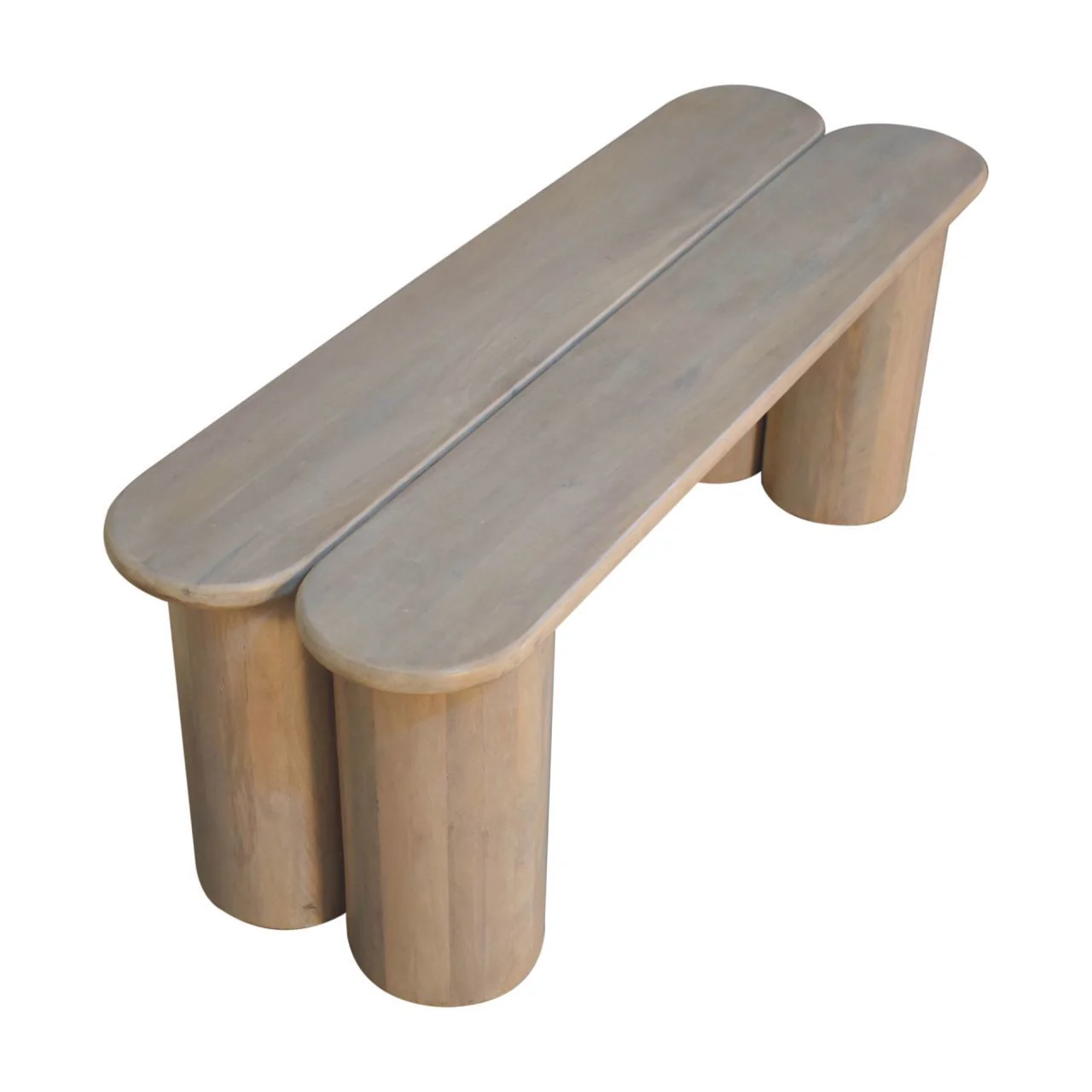Twin Plank Marble Bench - Marble - Image 3