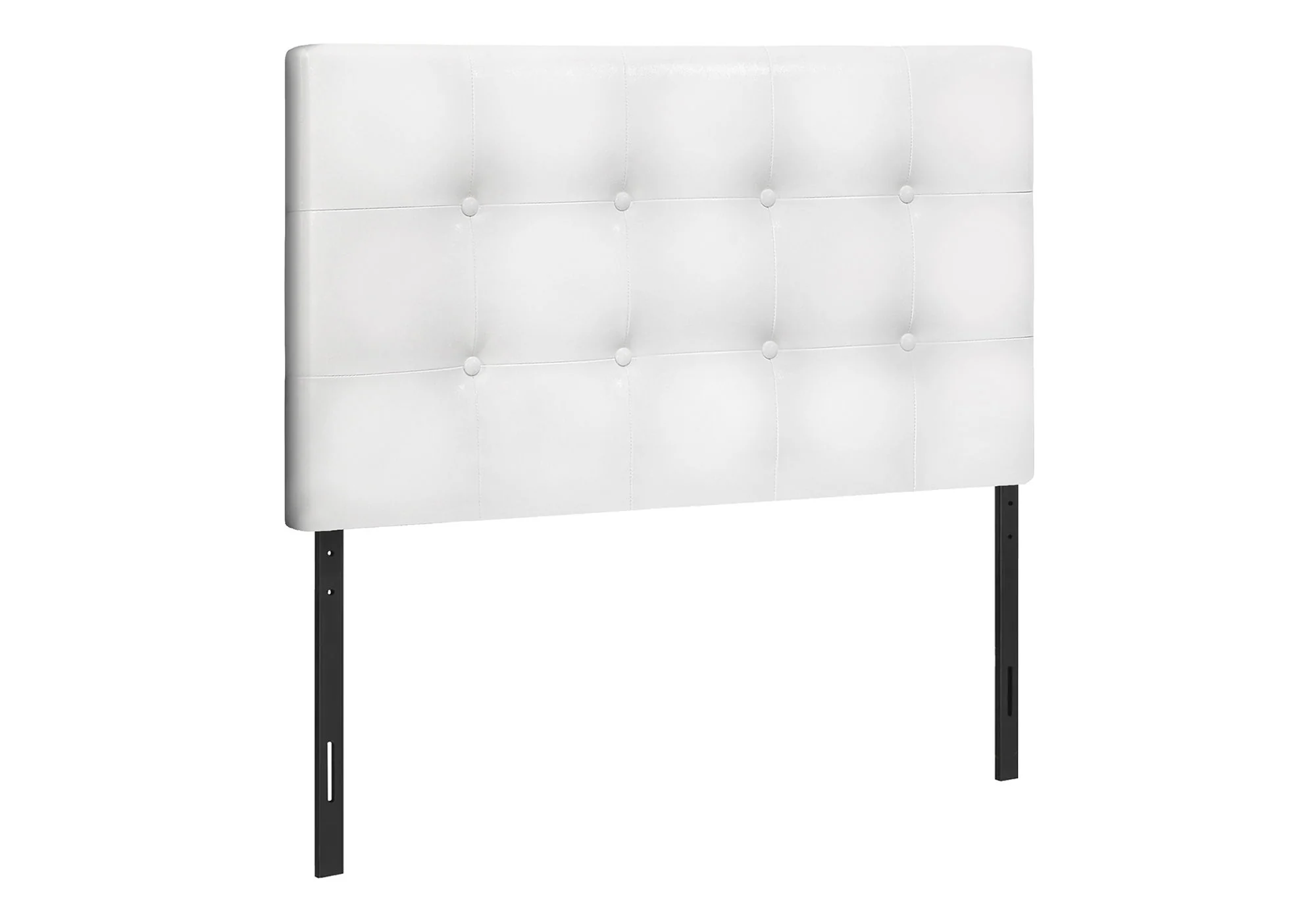 Twin Size, Bed Headboard Only, Upholstered, Transitional - White - Image 2