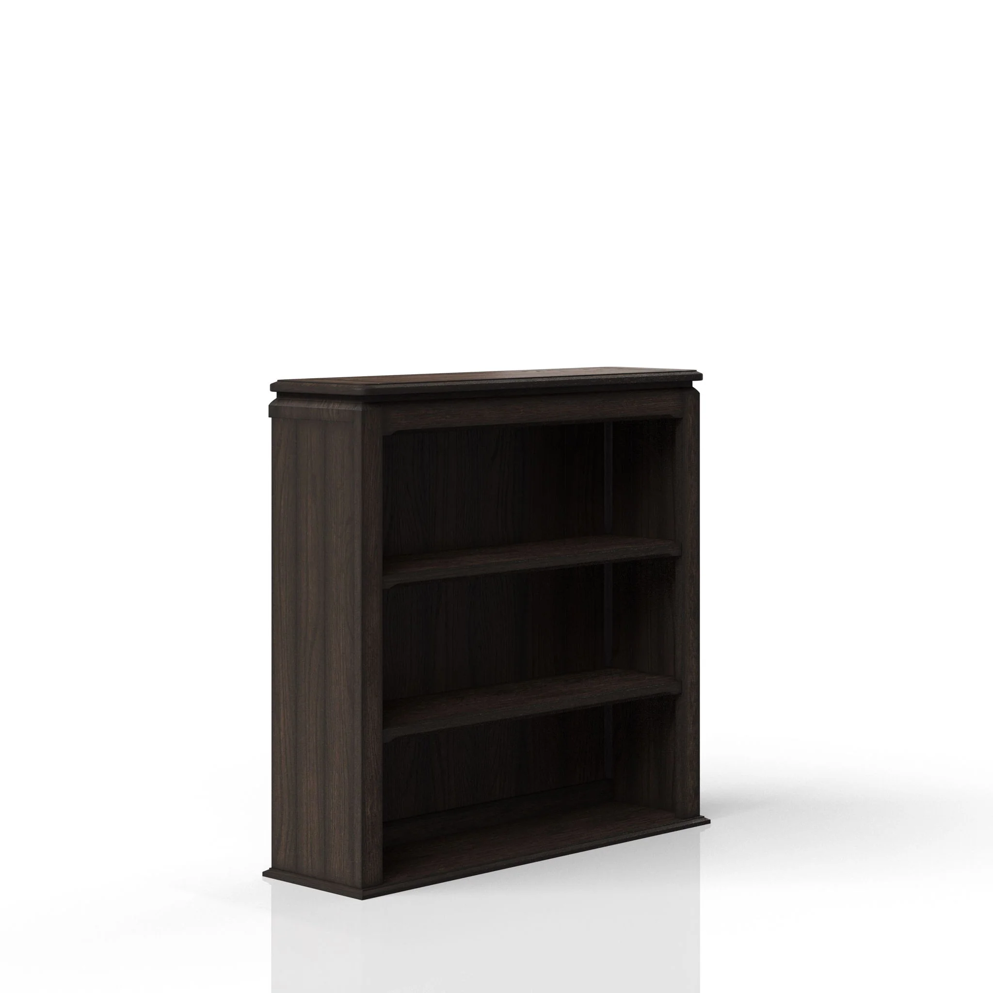 2 Shelf Bookcase Hutch - Chocolate - Image 3