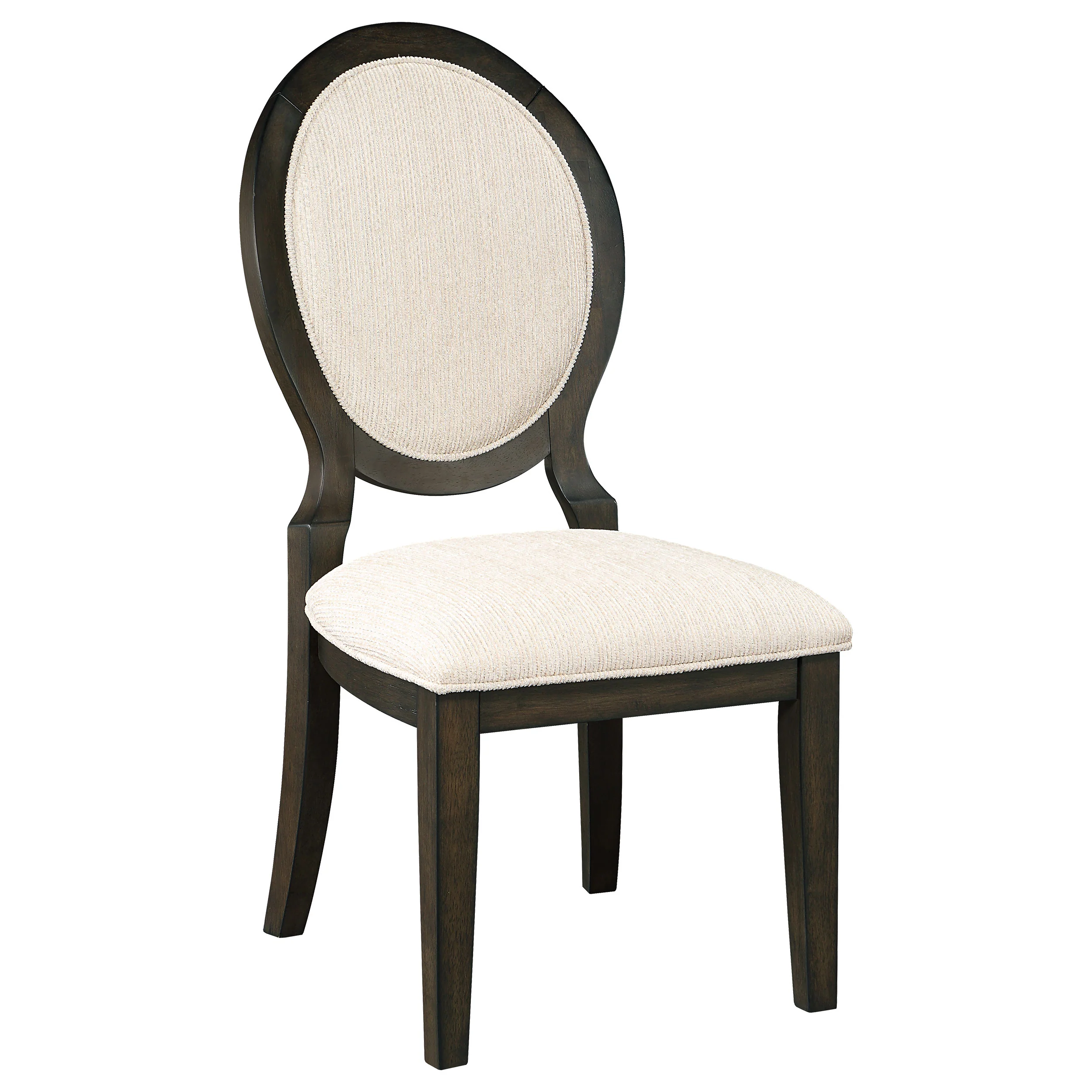 Twyla Oval Back Dining Side Chair Dark Cocoa (Set of 2) - Image 2