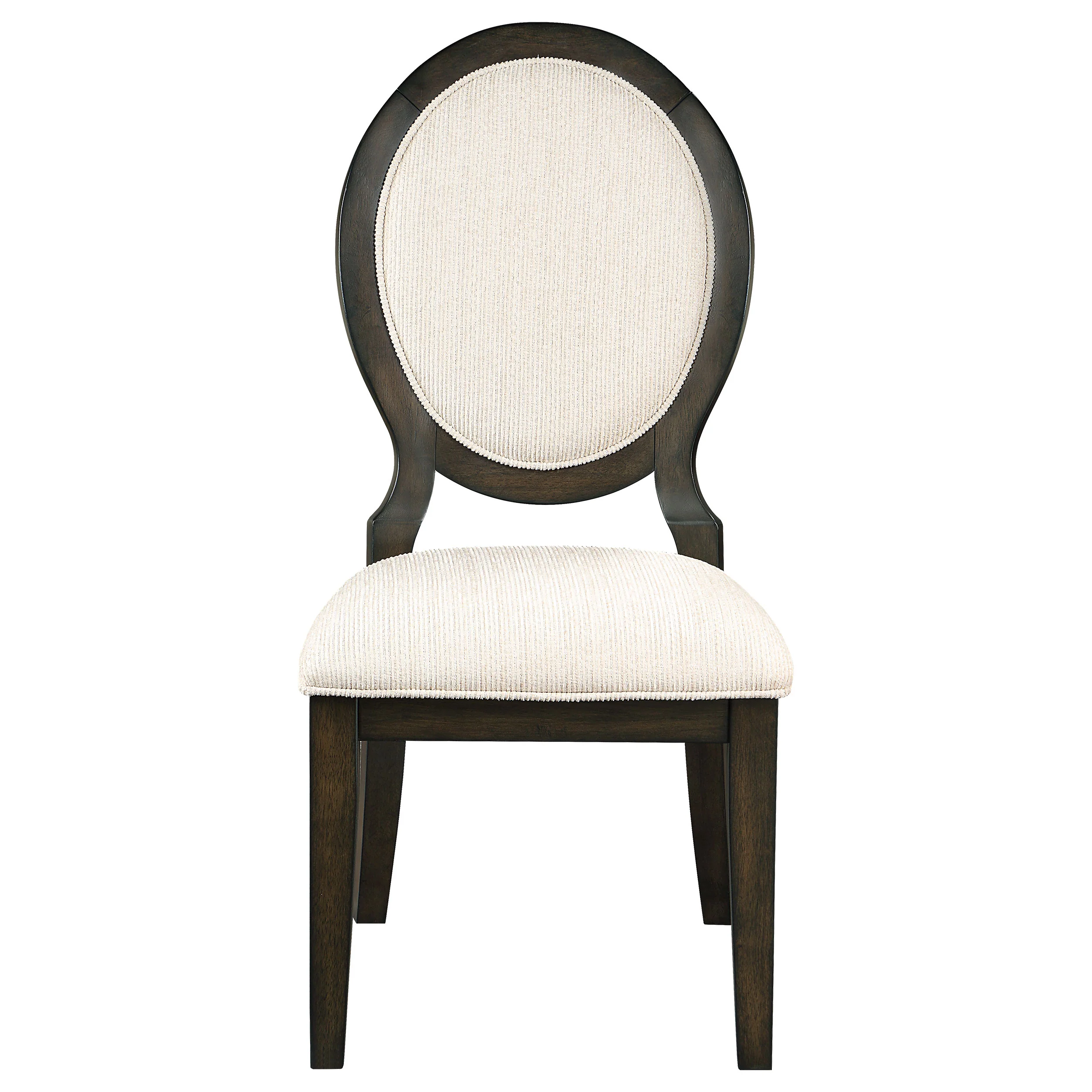 Twyla Oval Back Dining Side Chair Dark Cocoa (Set of 2) - Image 4