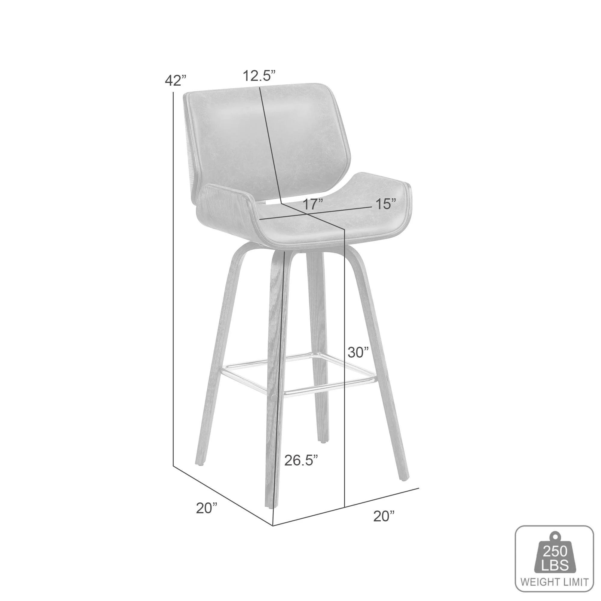 Tyler - 30" Bar Height Swivel Bar Stool - Image 23